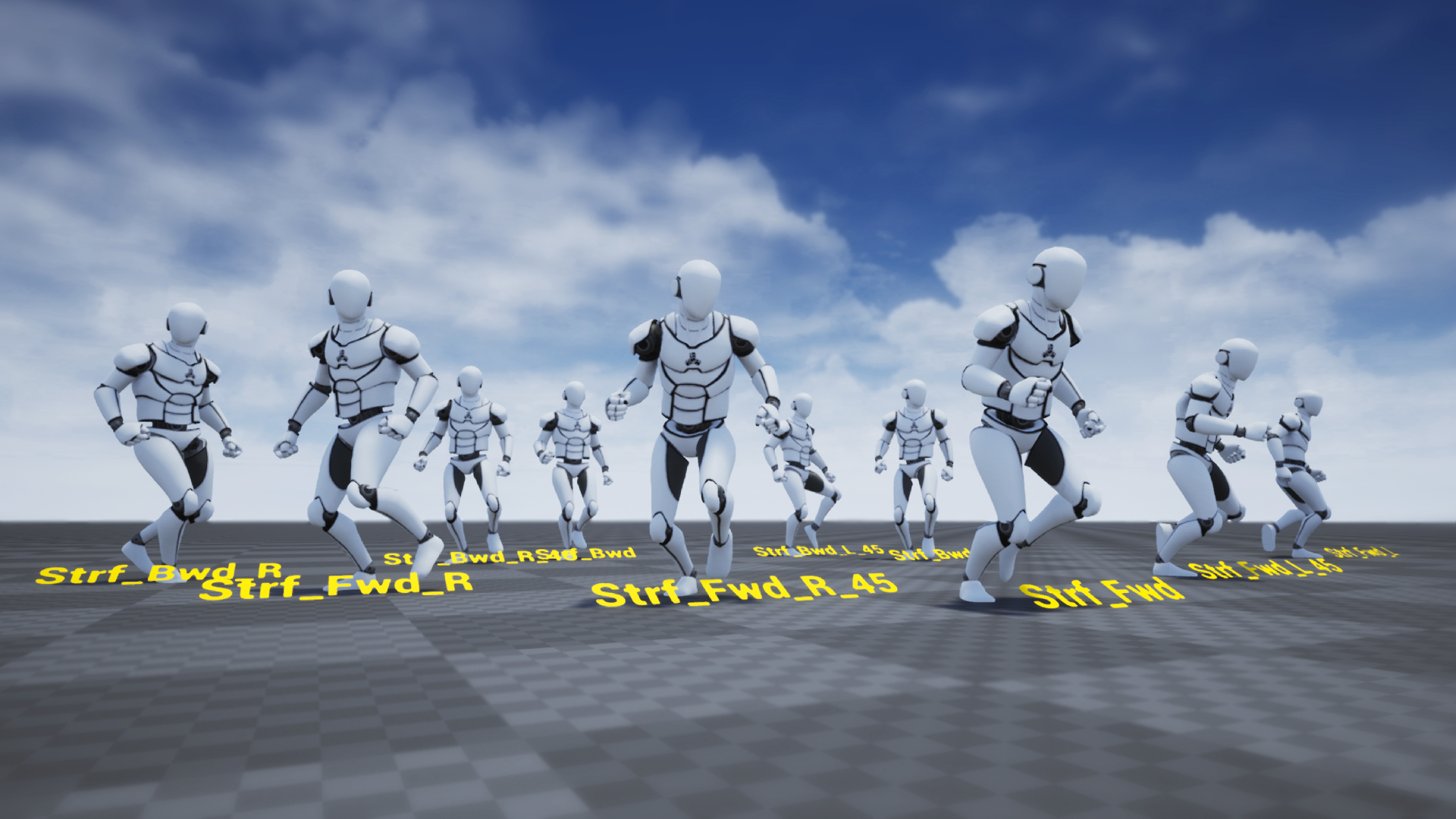 刺客跑酷潜行动画合集重定向 虚幻4 ue4 Amplify Animation Pack插图16