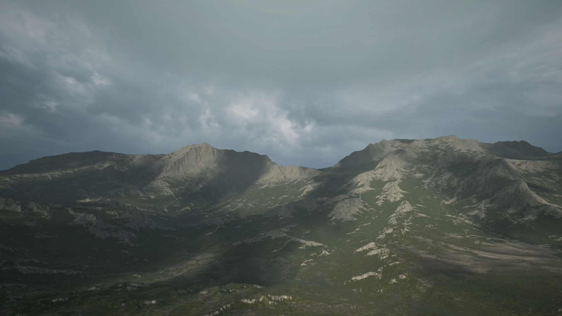 草原 山地 地形 场景 虚幻4 UE4 Elite Landscapes Rocky Meadows