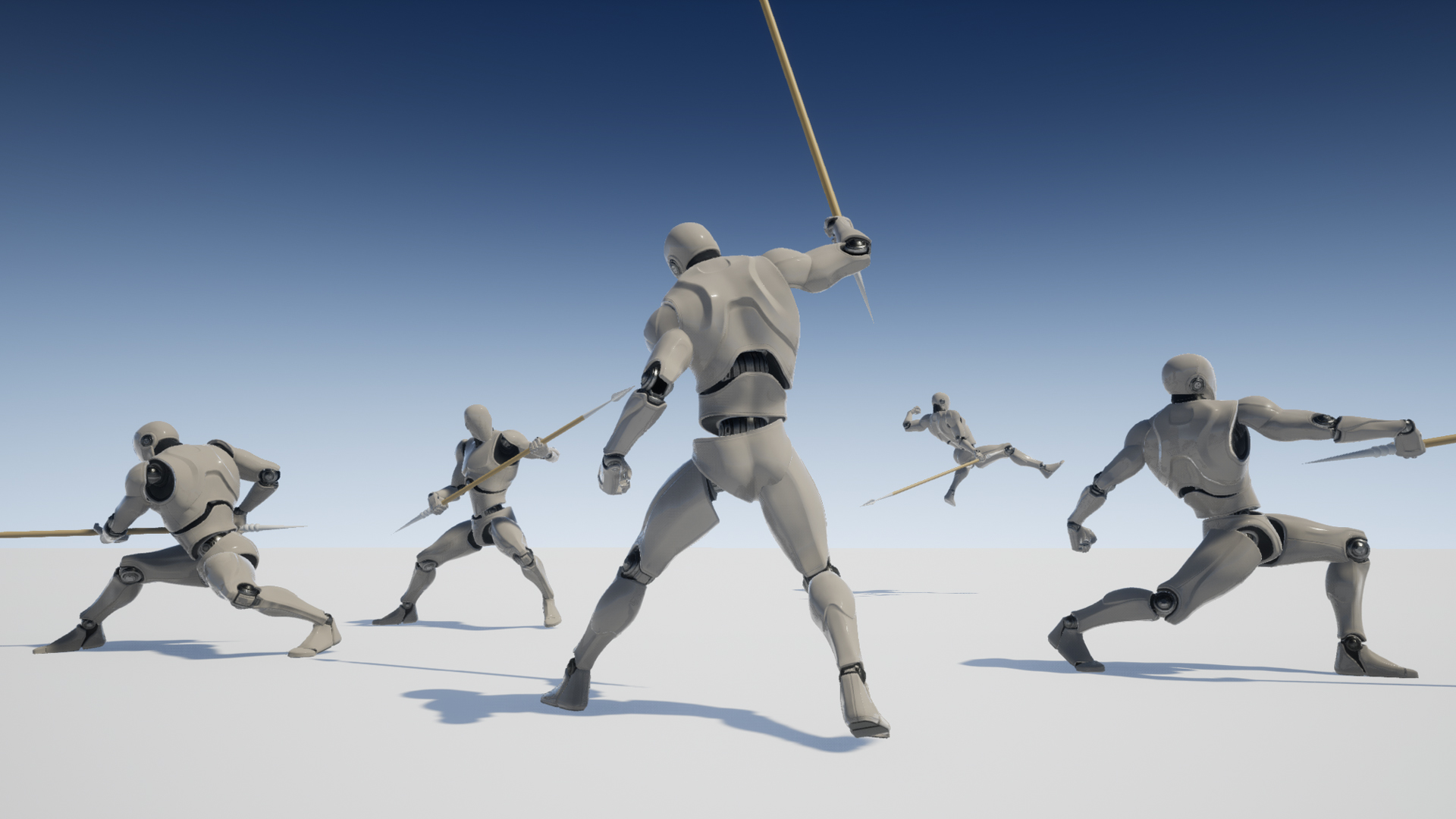 东方 枪兵 长枪 动画 虚幻4 UE4 Oriental Spear Anim Set插图1