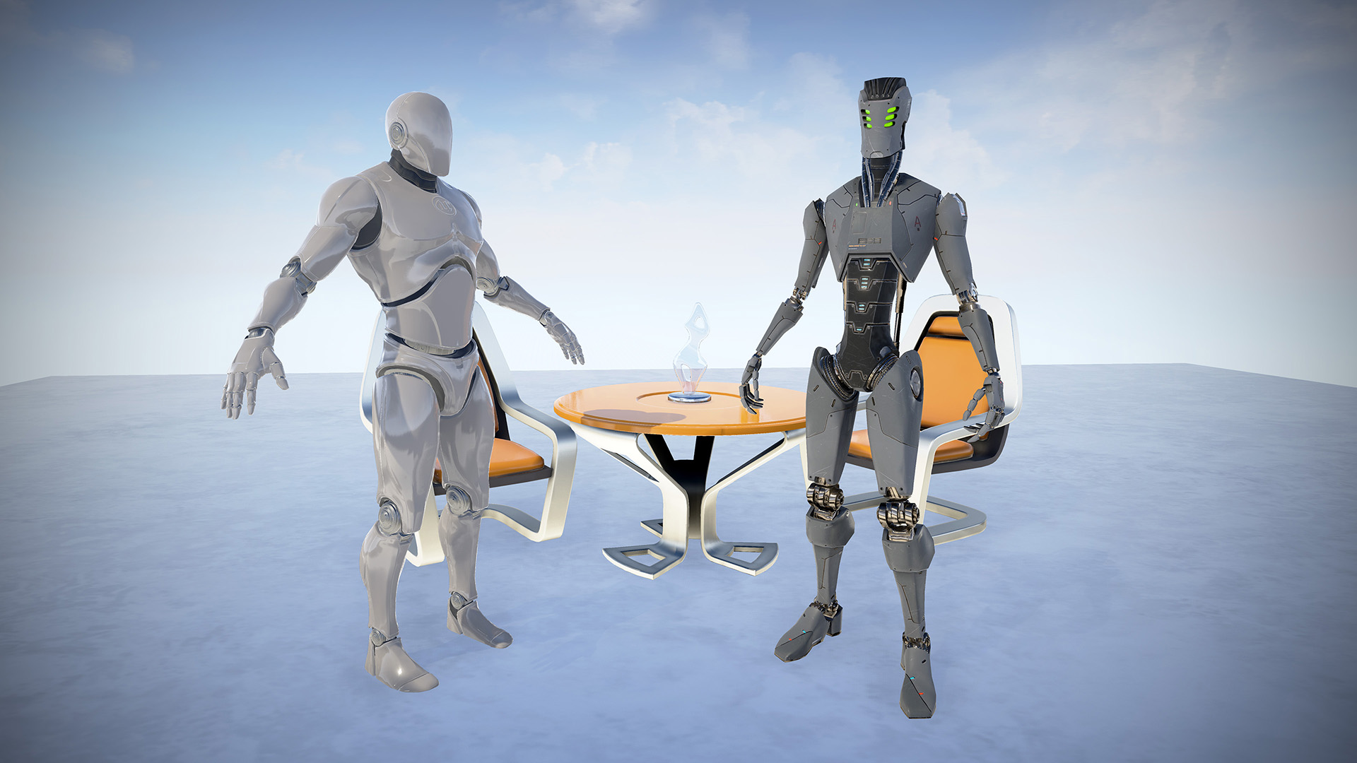 Android Robot 虚幻4 UE4 科幻 机器人 角色 动画 重定向插图2