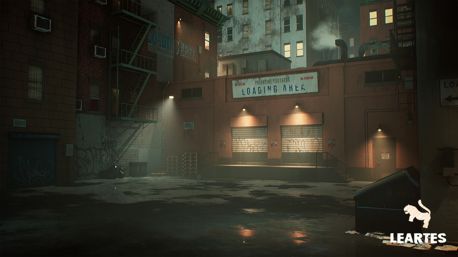 复古 纽约 街道 场景 虚幻4 UE4 1970 s New York City Alley插图1