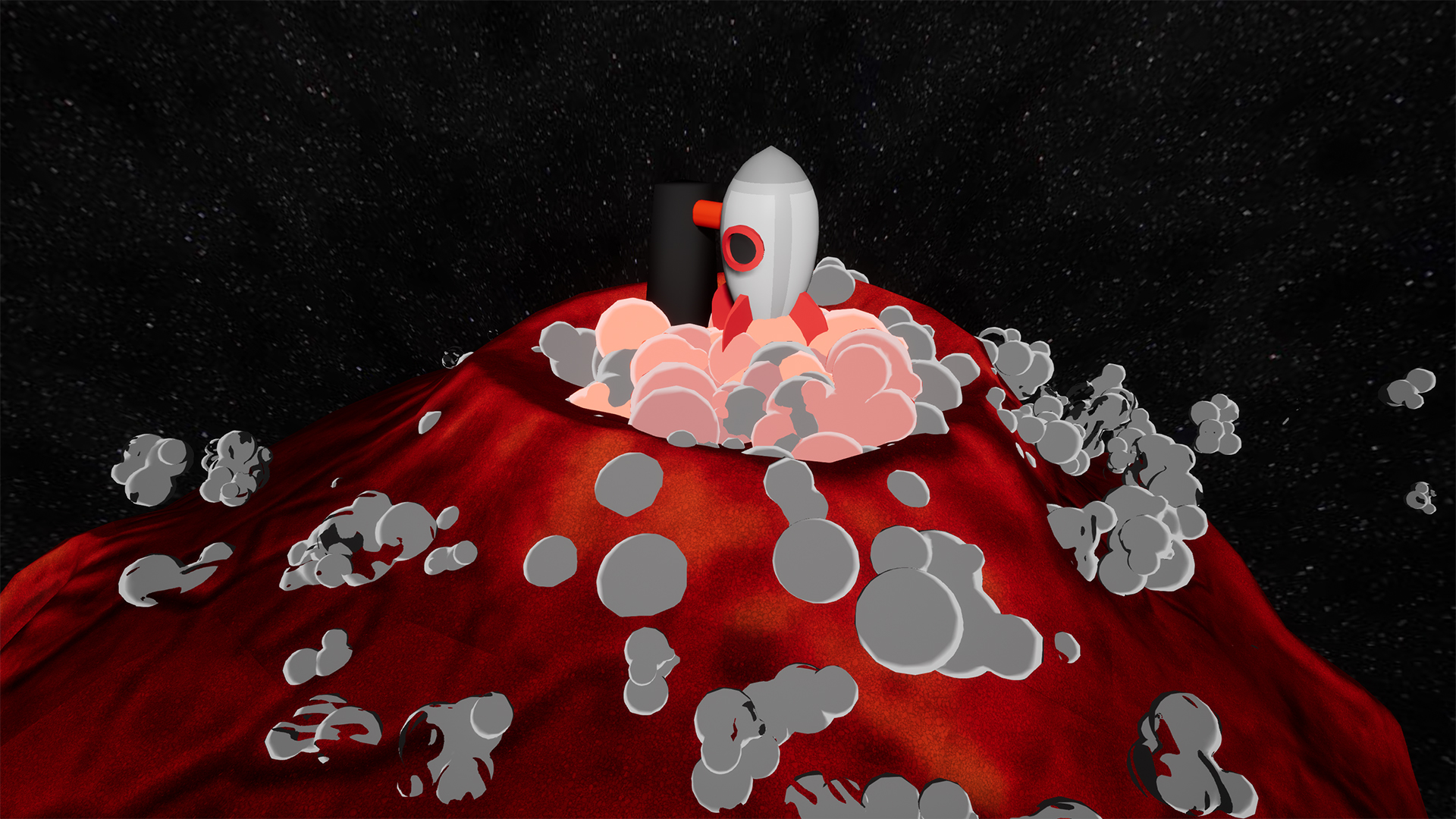 Cartoon FX Pack #4 – 4 in 1 – Deep Impact Explosions 虚幻4 UE4 卡通 粒子包 火箭起飞 外星插图1