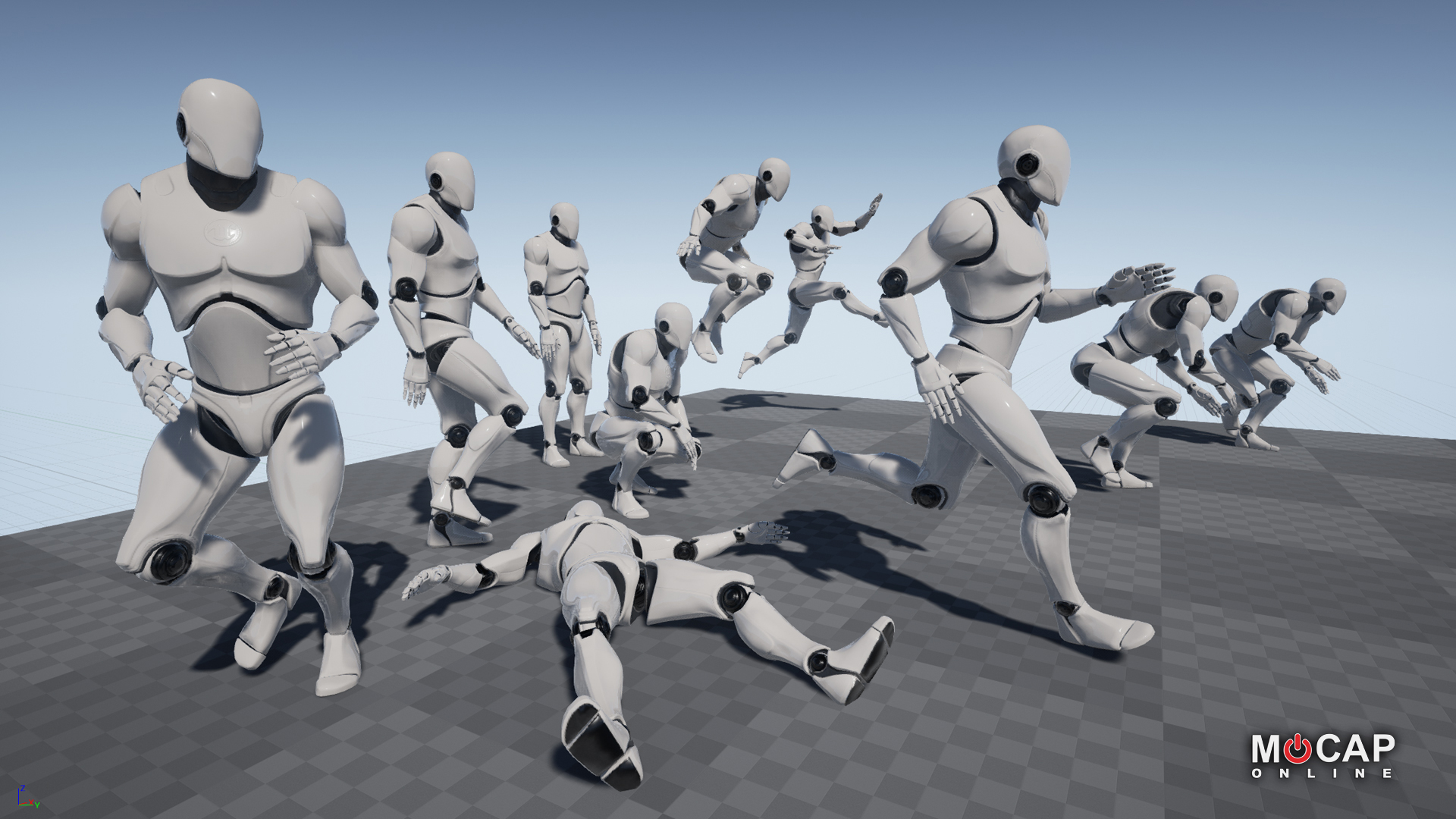 Mobility Pro  MoCap Pack 虚幻4 UE4 移动 跑步 动画 重定向