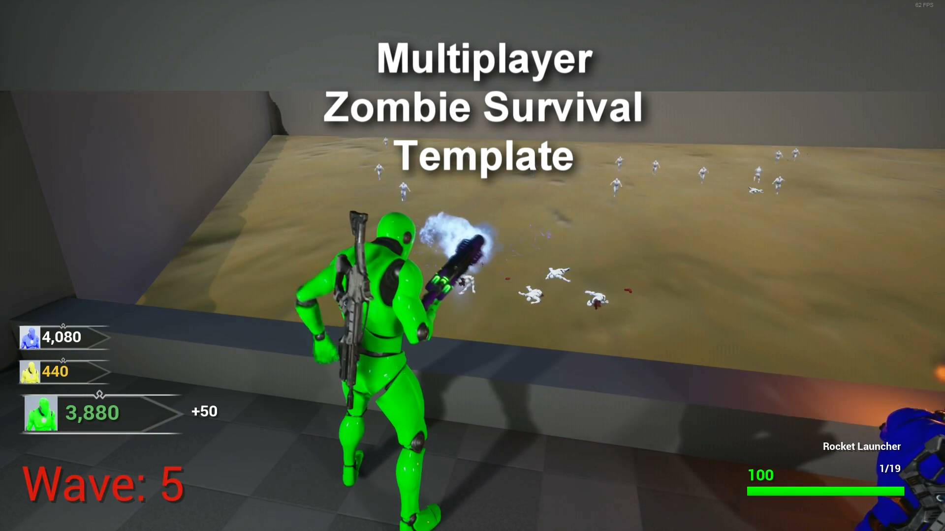 僵尸生存 蓝图 虚幻4 UE4 Multiplayer Zombie Survival Template插图2