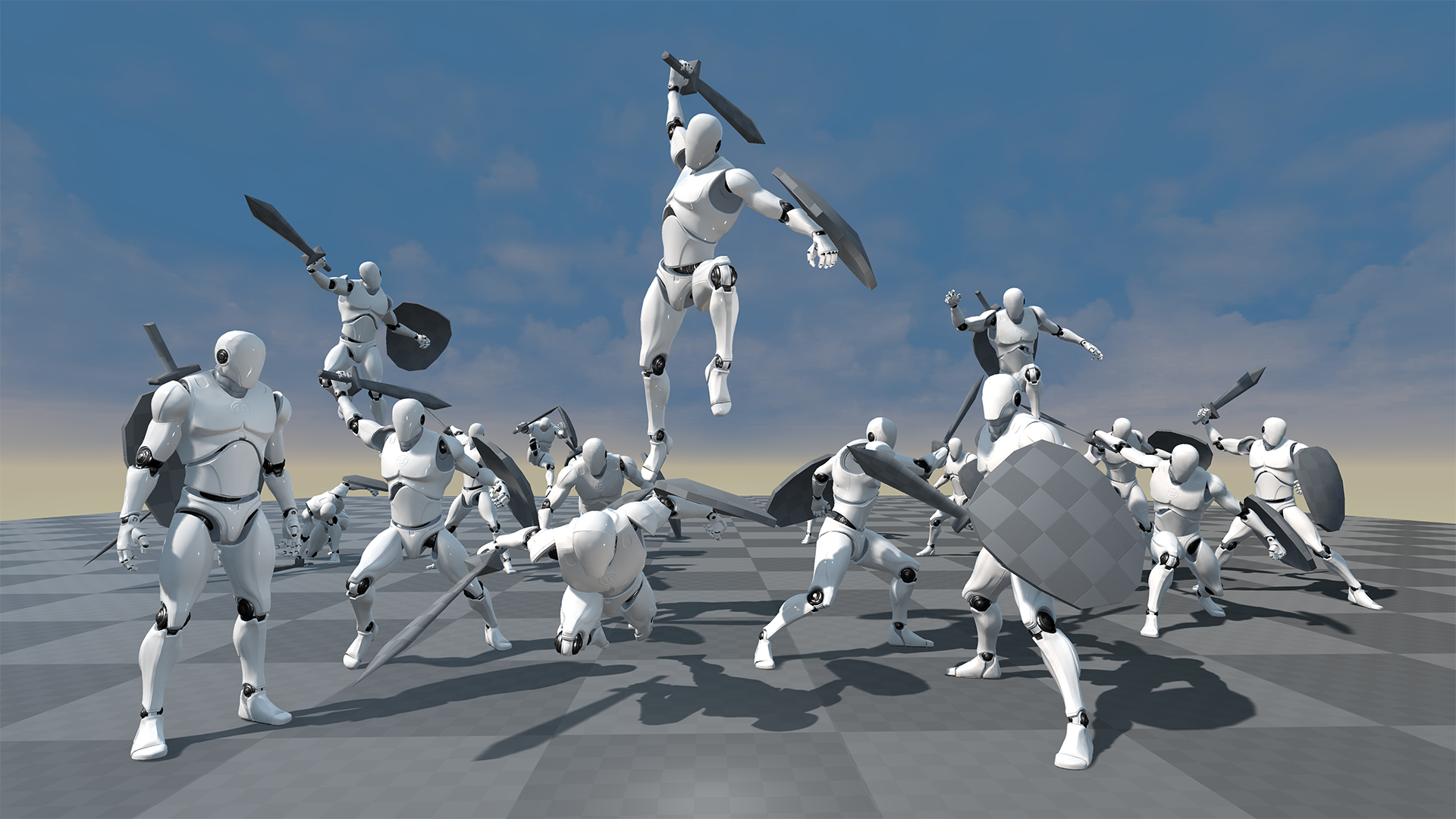 剑盾 剑斗士 动画 动作 虚幻4 UE4 Dynamic Sword Animset插图3