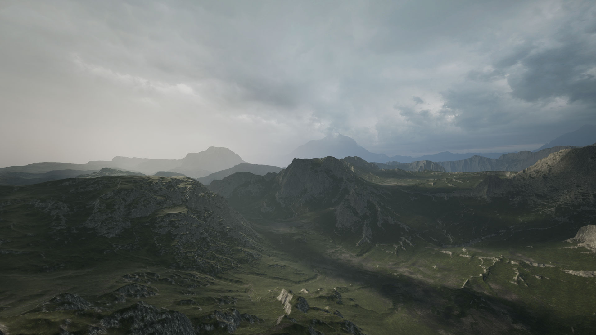 草原 山地 地形 场景 虚幻4 UE4 Elite Landscapes Rocky Meadows插图3