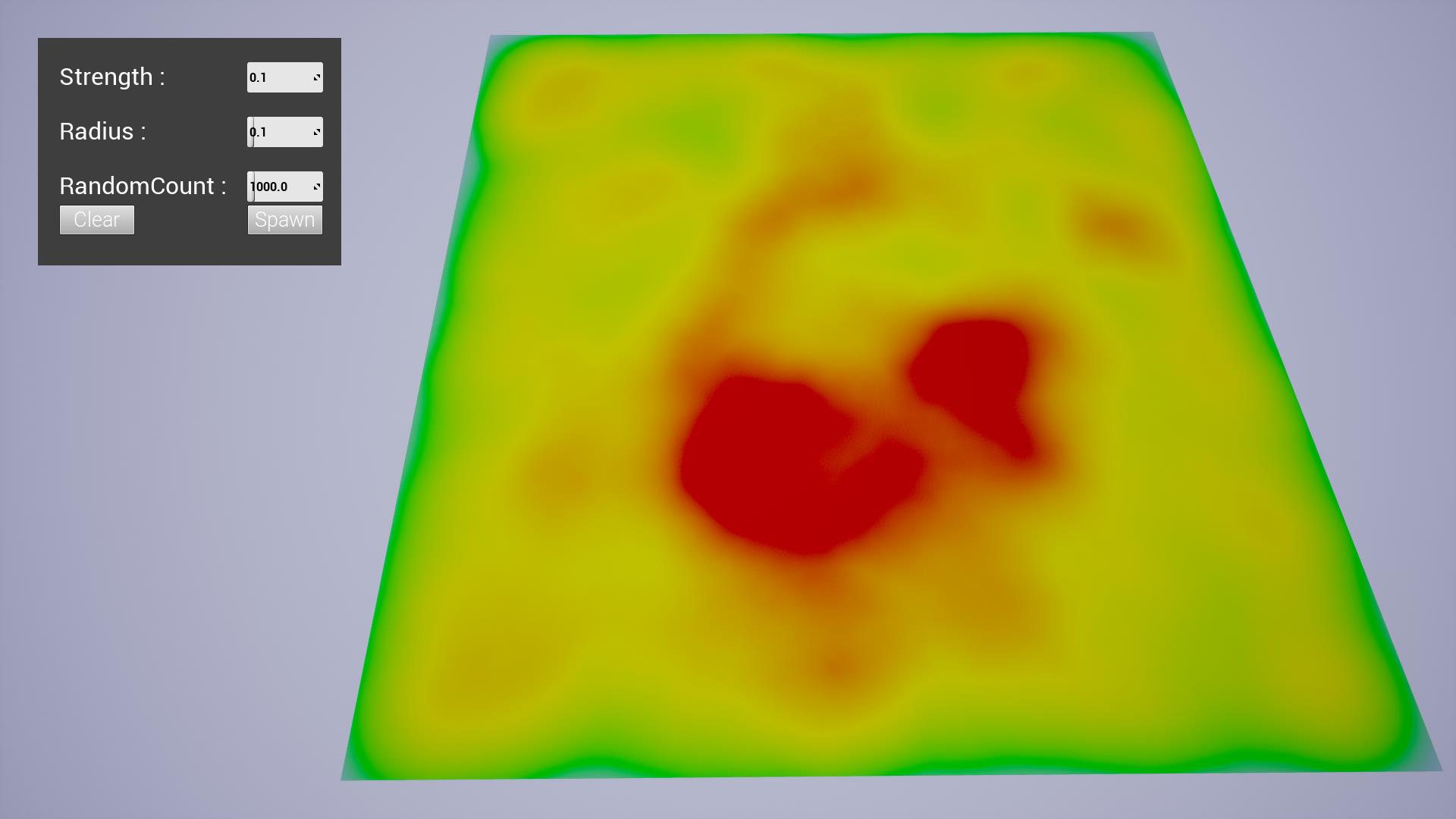 外部数据生成温度热力图插件 虚幻4 ue4 Thermodynamic Chart 426