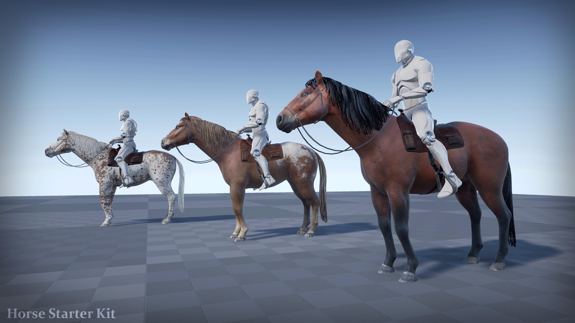 骑手骑马赛马巡逻驾驶蓝图模板 虚幻4 ue4 Horse Starter Kit 426插图4