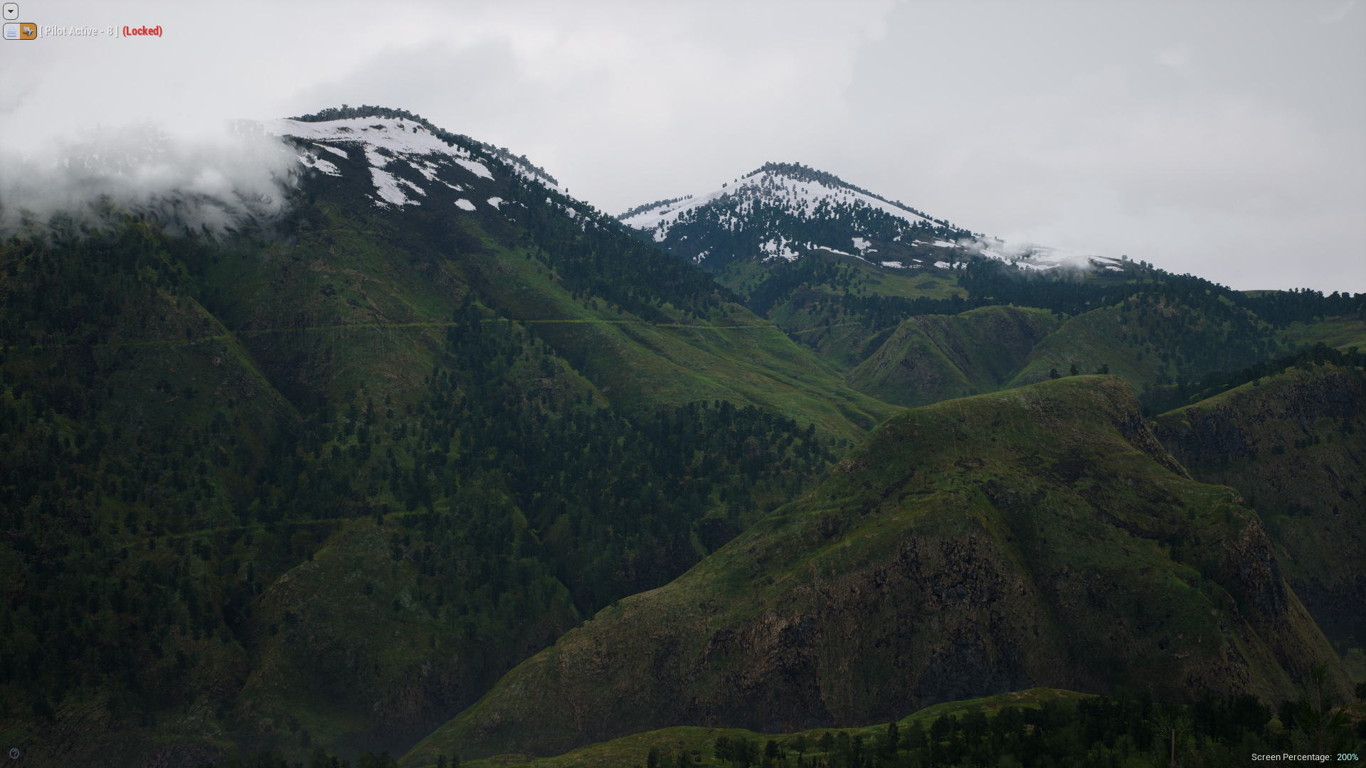 Landscape Smart Material 虚幻4 UE4 雪山 地形 材质 云雾 场景插图2