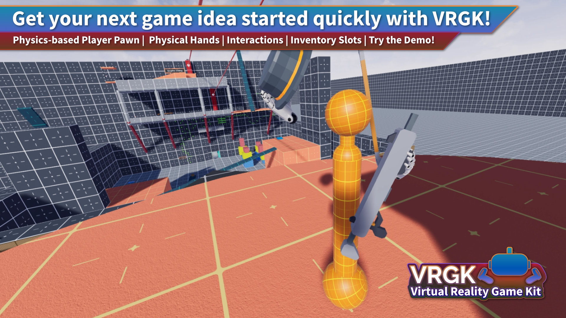 VR工具交互蓝图 虚幻4 ue4 VRGK - Virtual Reality Game Kit