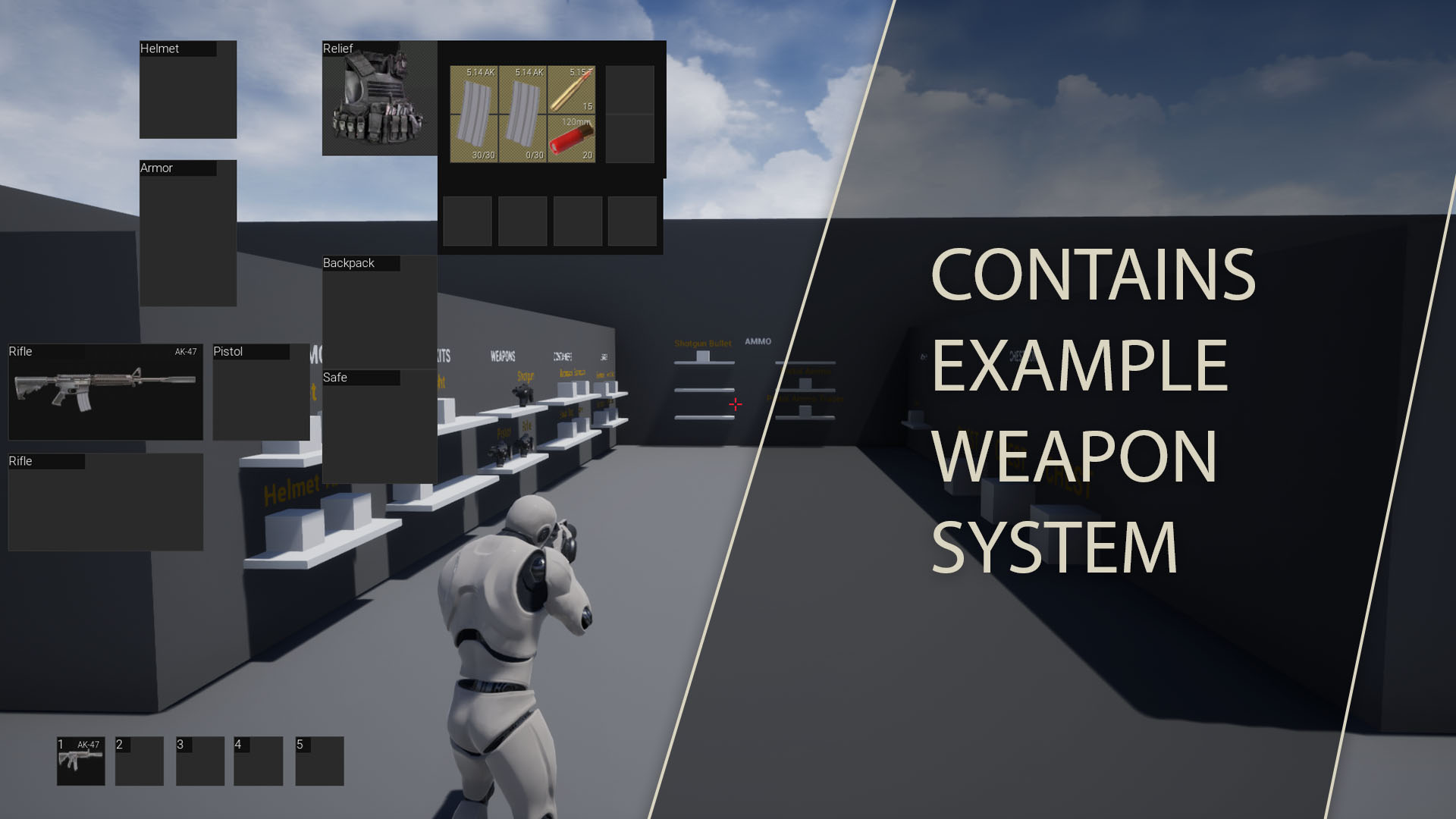 装备库存军火弹药蓝图项目 虚幻4 ue4 Pro Inventory Component插图2