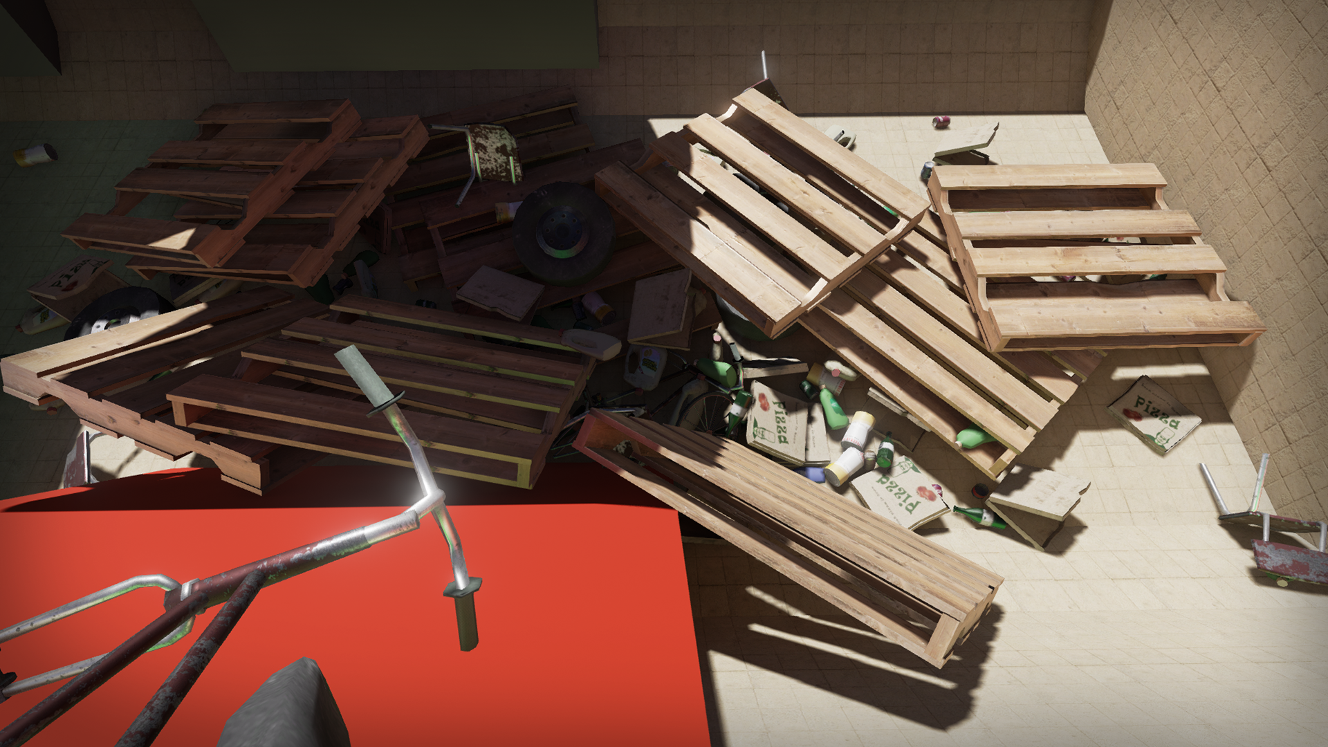 Procedural Trash Placer 虚幻4 UE4 废弃堆积 杂物堆 蓝图生成器插图1