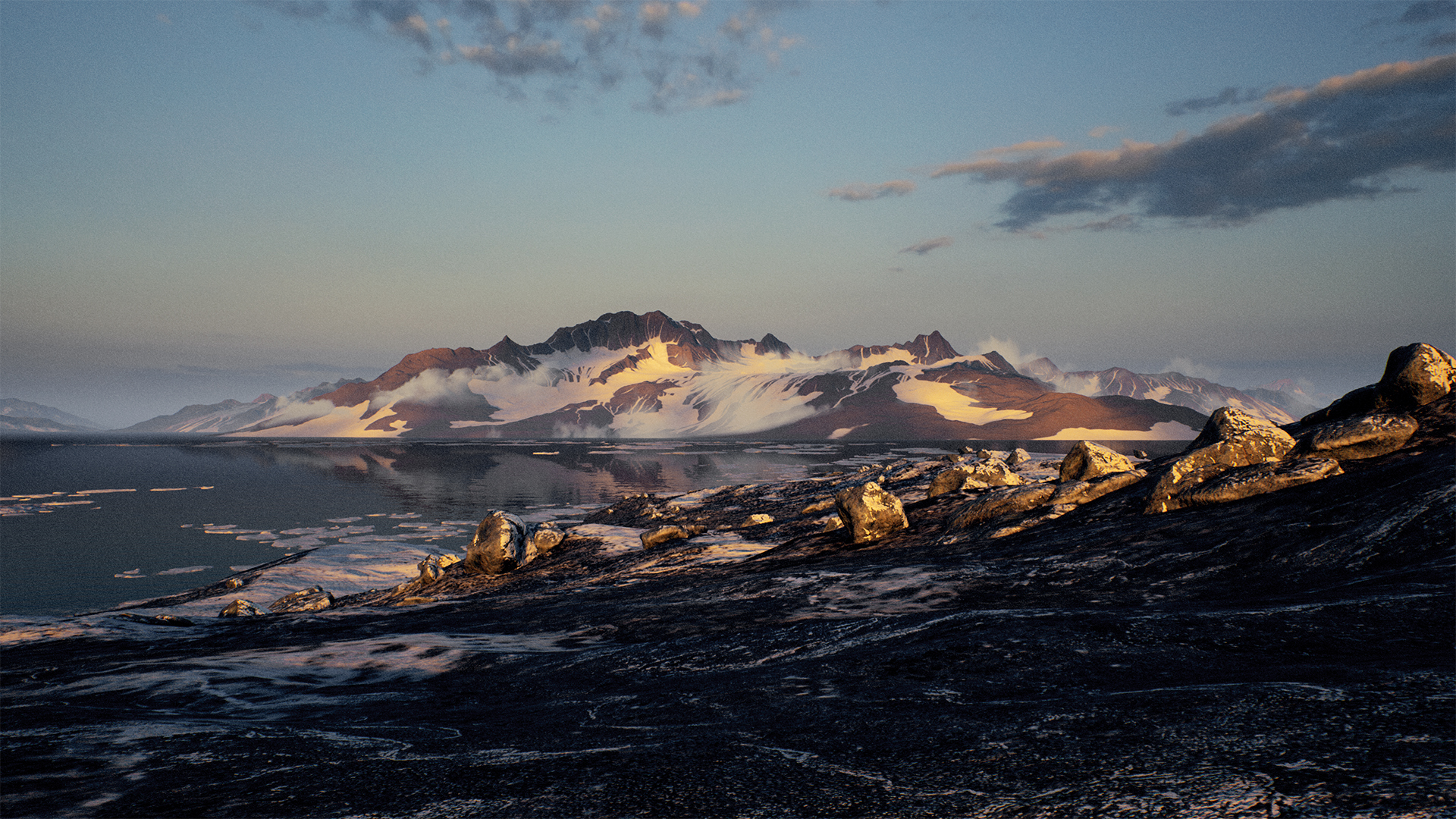 Brushify - Arctic Pack 虚幻4 UE4 地形画刷 之 北极 极地 场景