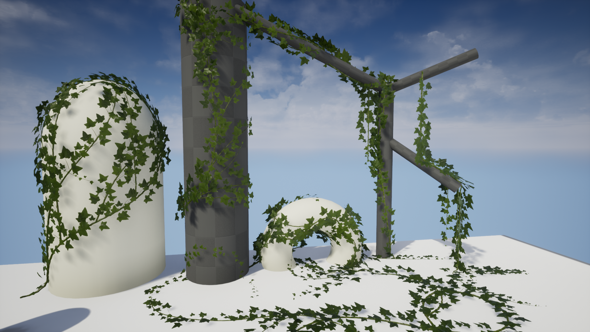 程序化藤曼生成分布蓝图 虚幻4 ue4 Procedural Ivy Generator