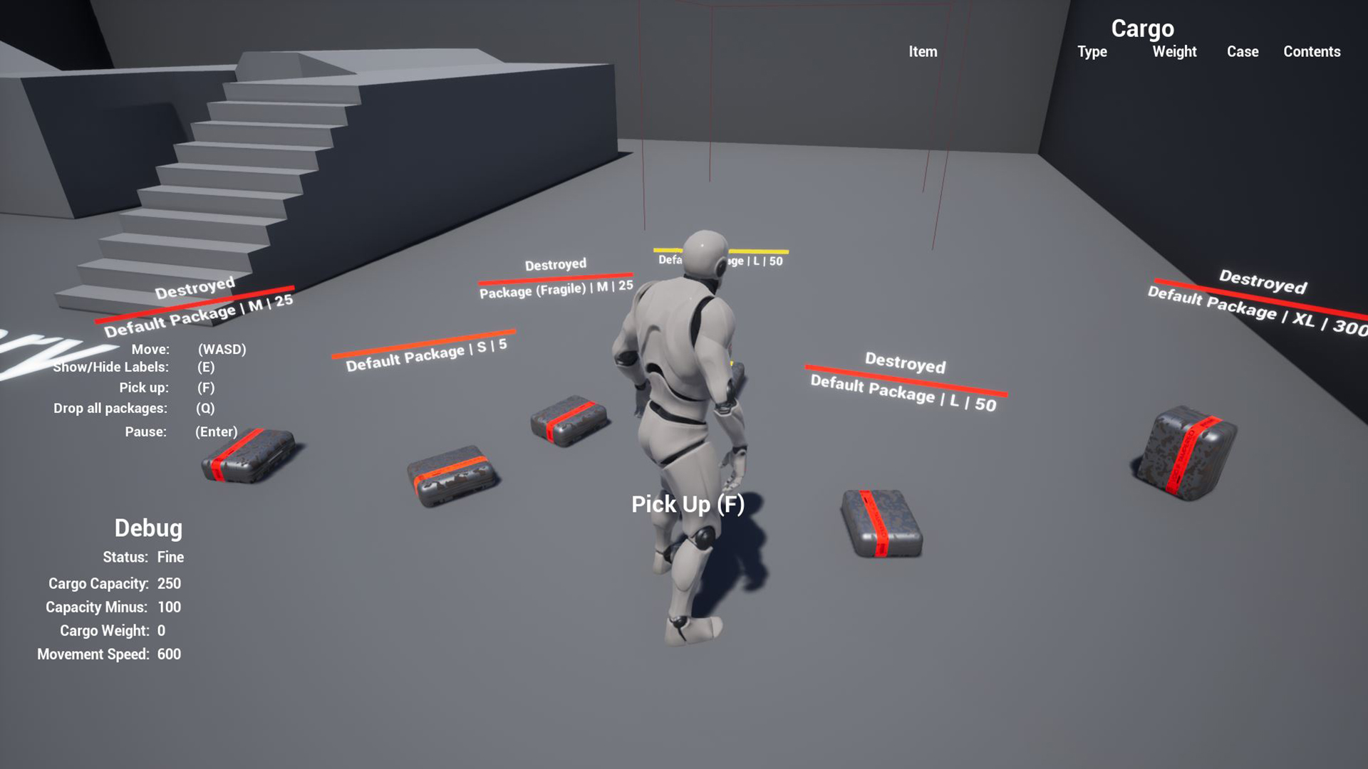 快递 搁浅 蓝图 虚幻4 UE4 Cargo Delivery Inventory System插图3