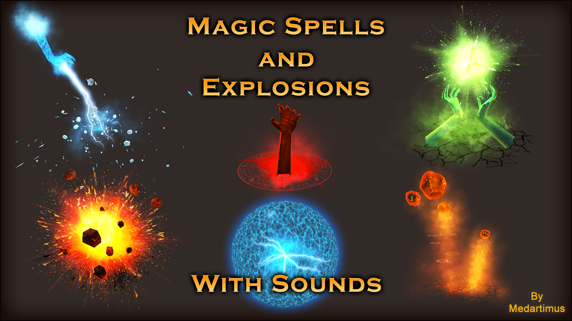 魔法阵 爆炸 粒子 特效 虚幻4 UE4 Magic Spells and Explosions