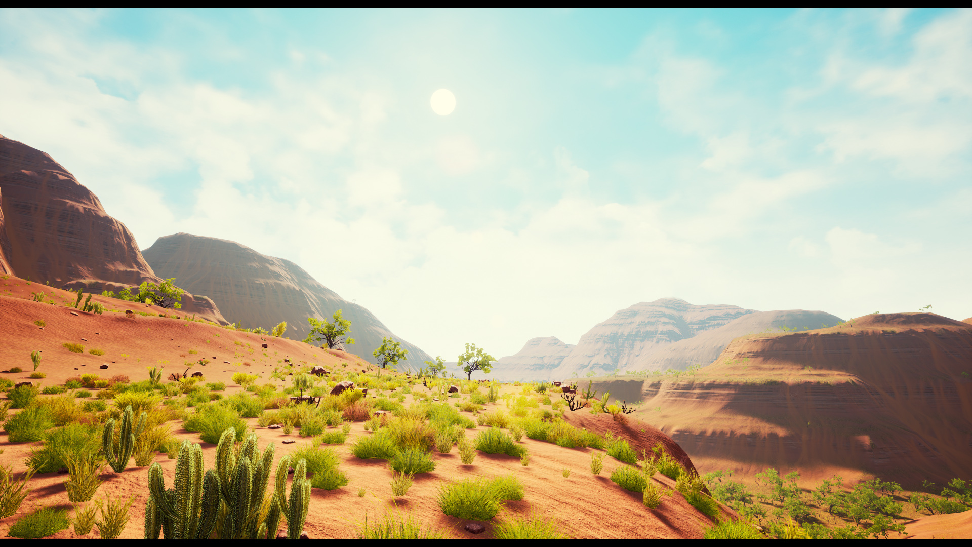 死亡 峡谷 荒漠 地形 环境 虚幻4 UE4 Dead Canyon Landscape插图1