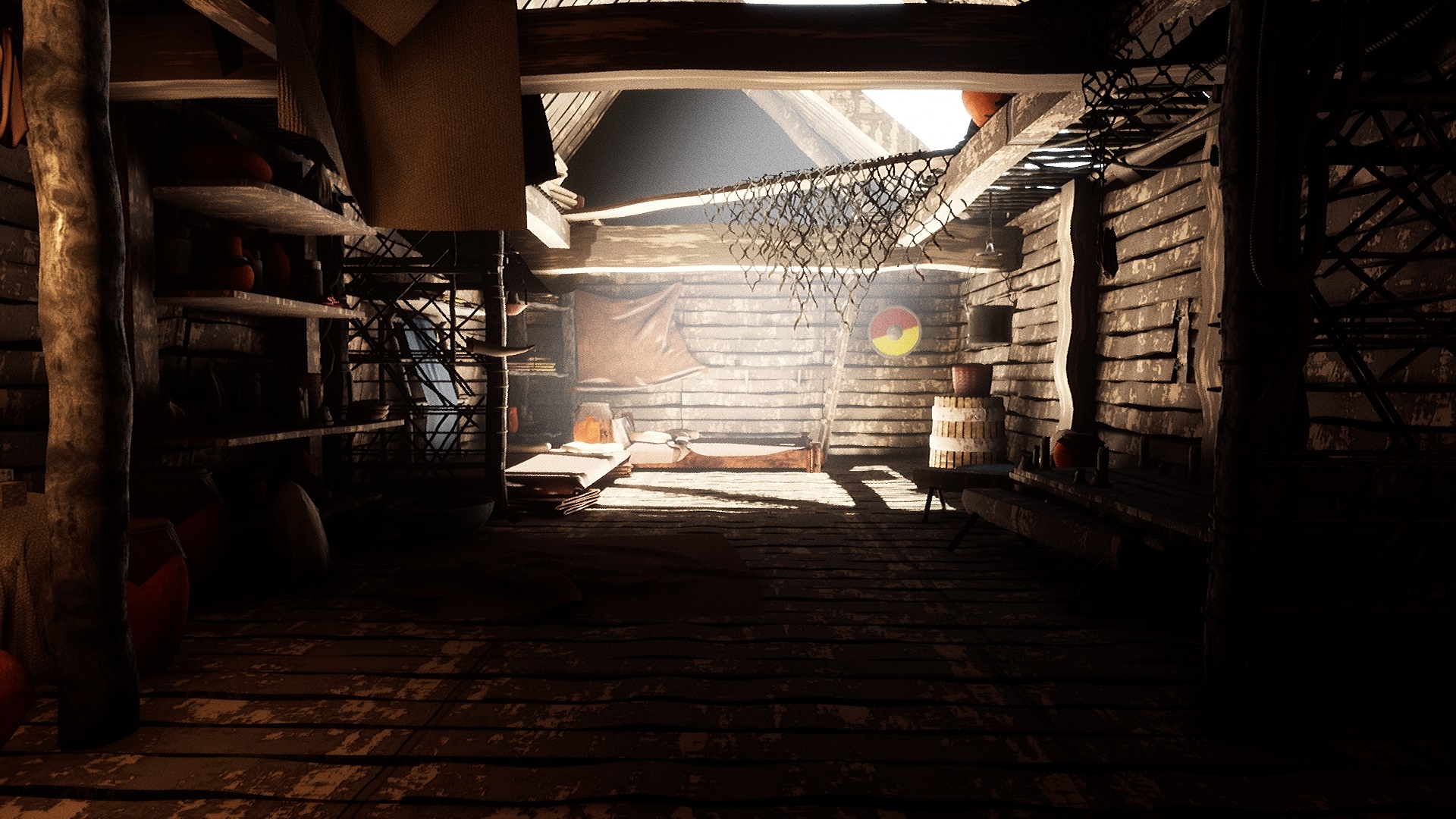 中世纪 阁楼 仓库 环境 场景 虚幻4 UE4 Medieval Cabin