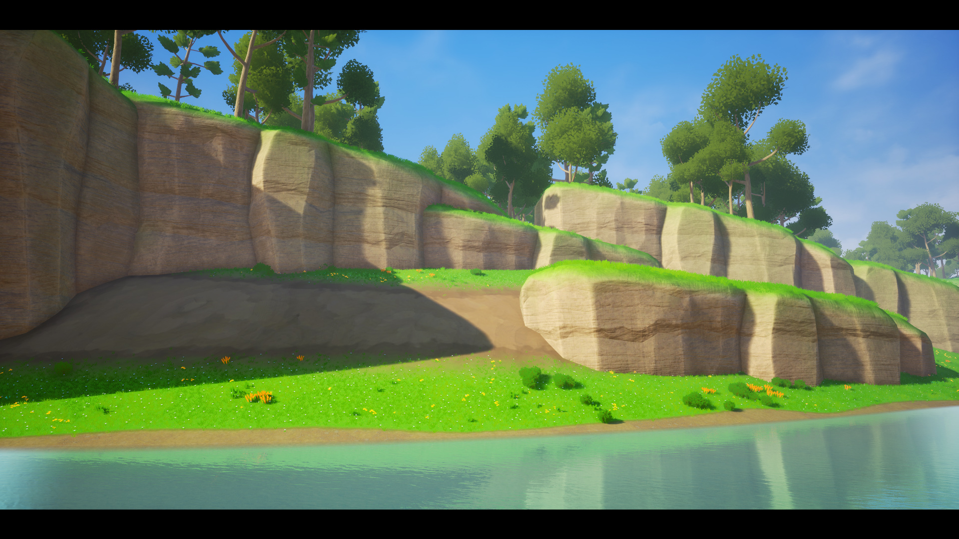 卡通 神殿 遗迹 地形 场景 虚幻4 UE4 Stylized Landscape插图1