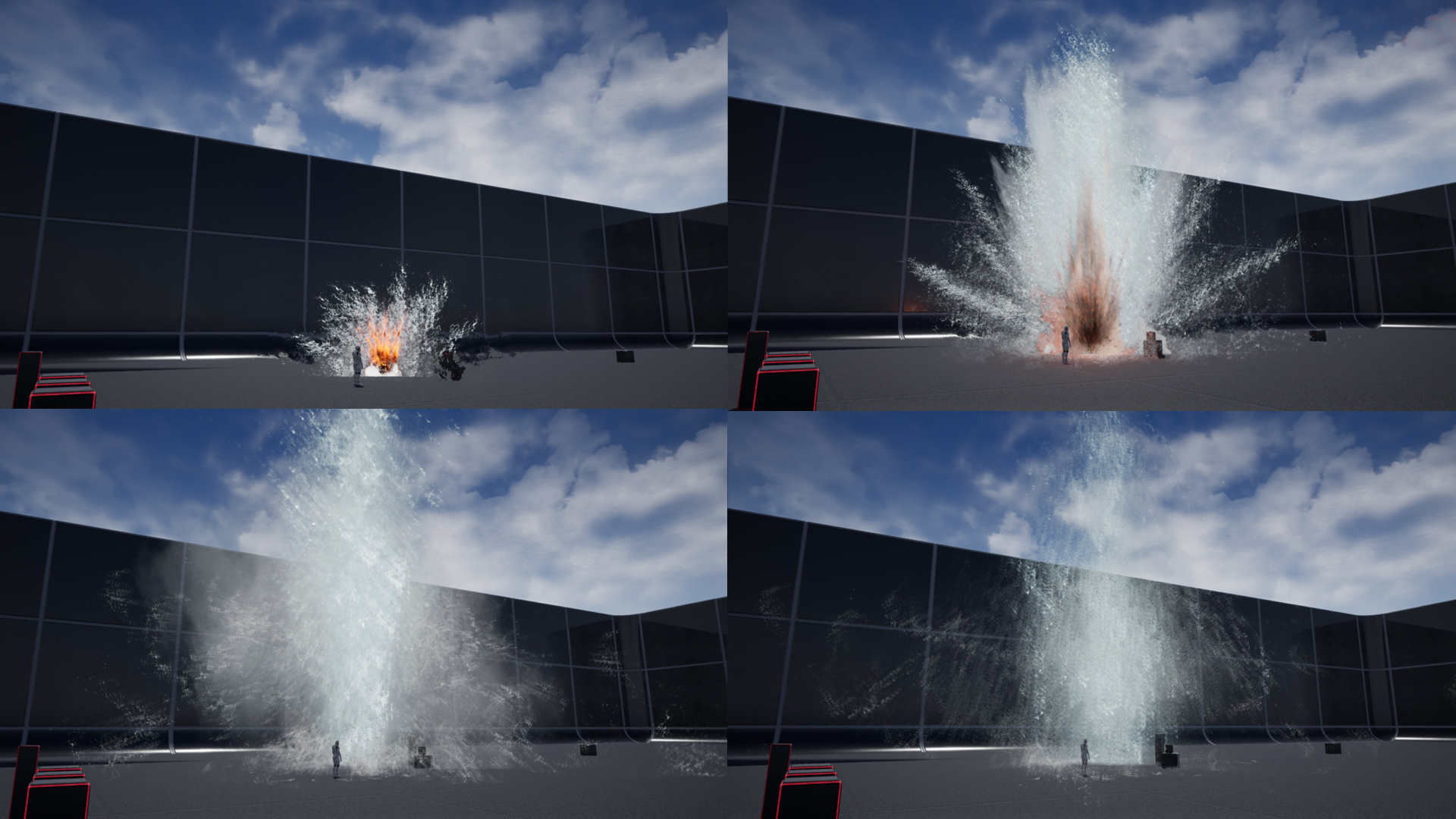 液体水流颜料爆炸泼溅粒子特效 虚幻4 ue4 Liquid_ExplosionVFX插图1