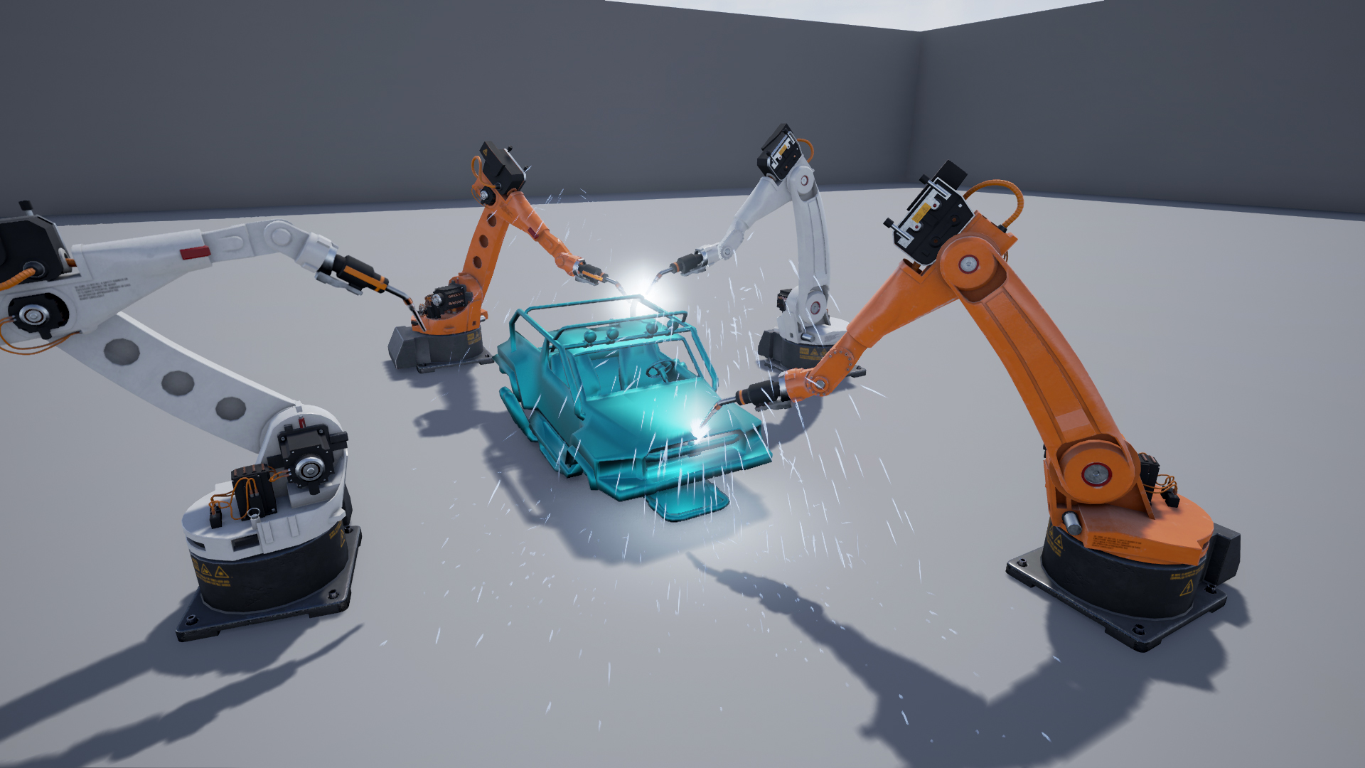 机械臂 流水线 动画 动作 蓝图 虚幻4 UE4 Welder Robot 419插图3