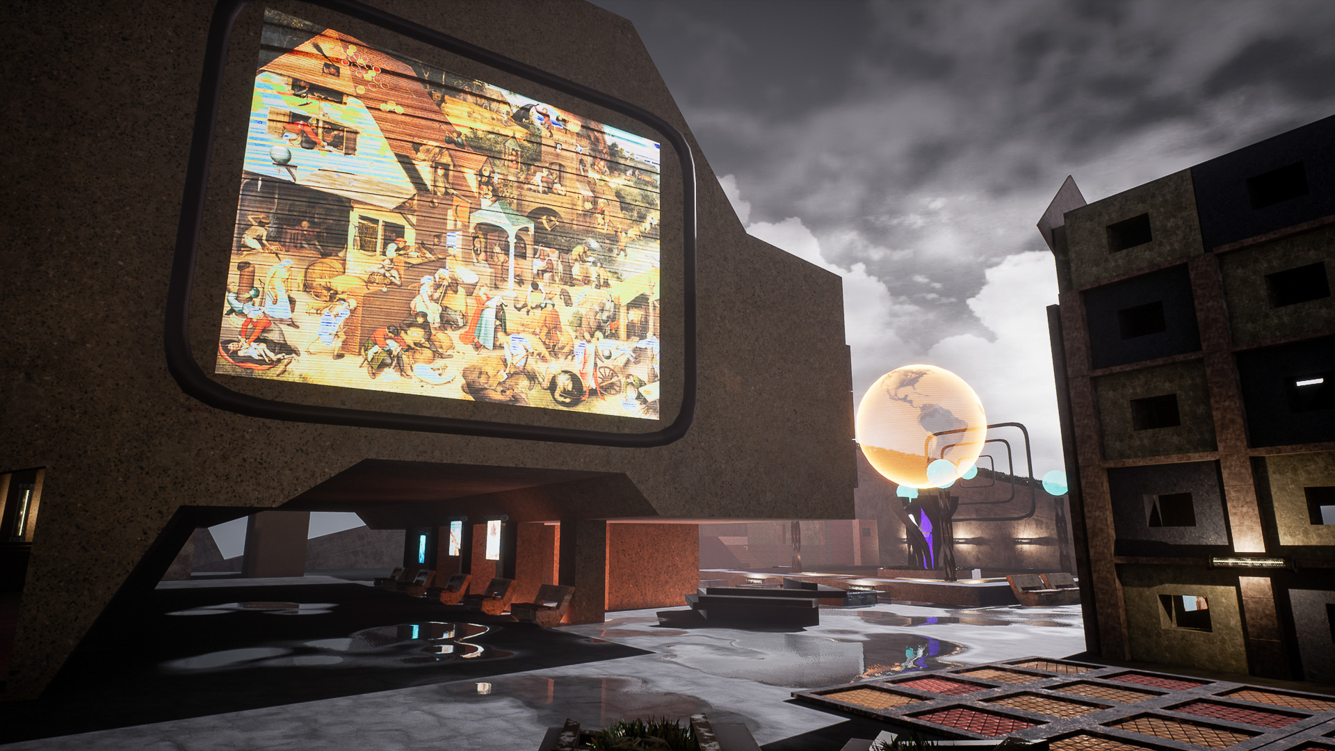 Utopian City 虚幻4 UE4 科幻 城市 全息 地球 粒子 特效 素材包插图3