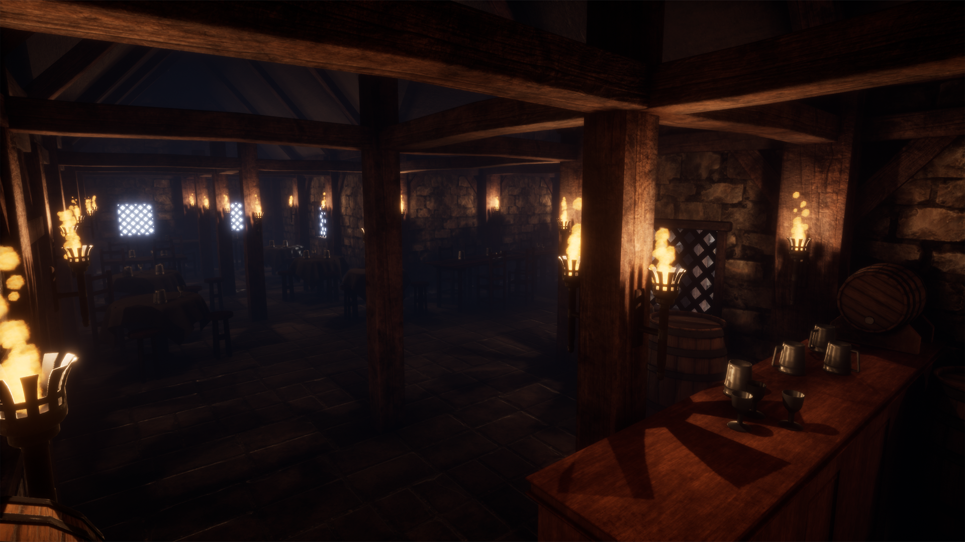 中世纪 酒馆 驿站 环境 场景 虚幻4 UE4 Medieval Tavern插图3