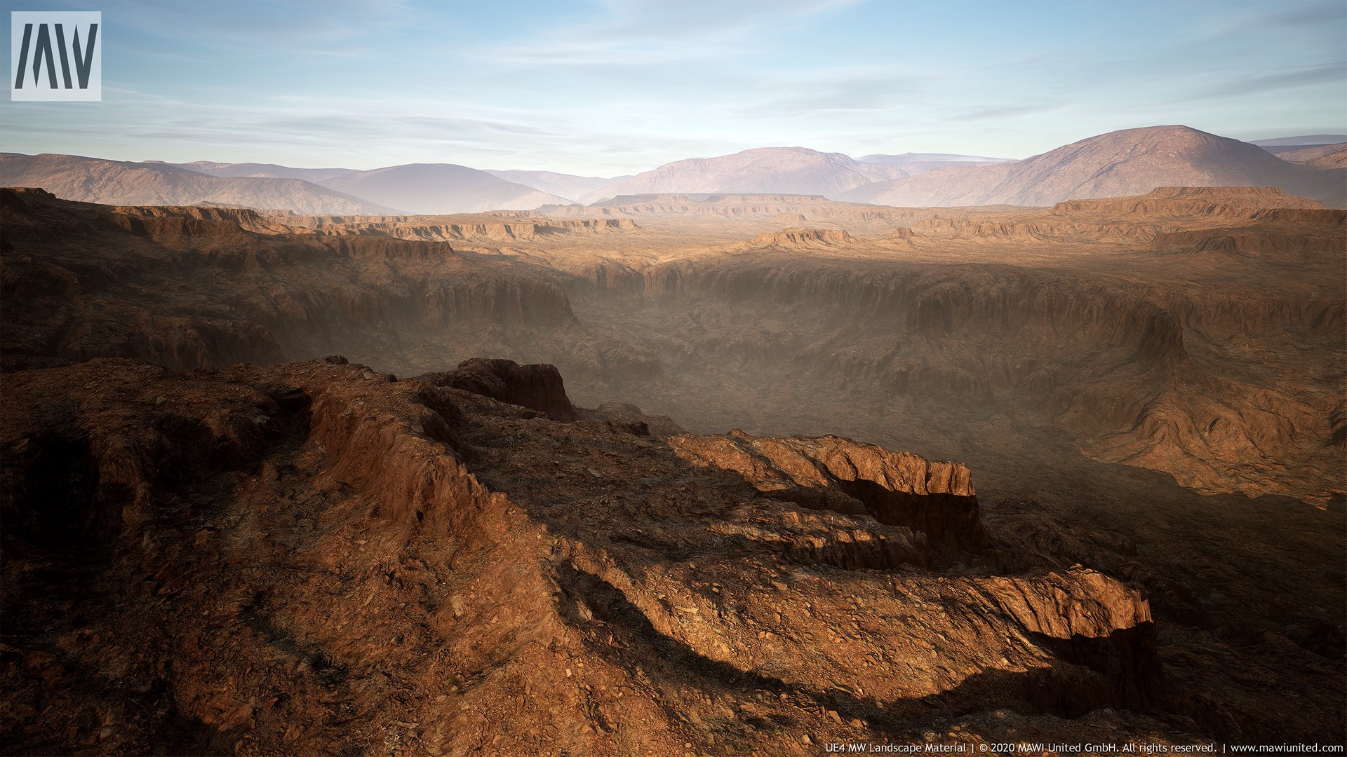 草地 雪地荒漠 地形 材质 环境 虚幻4 UE4 MW Landscape Material插图2