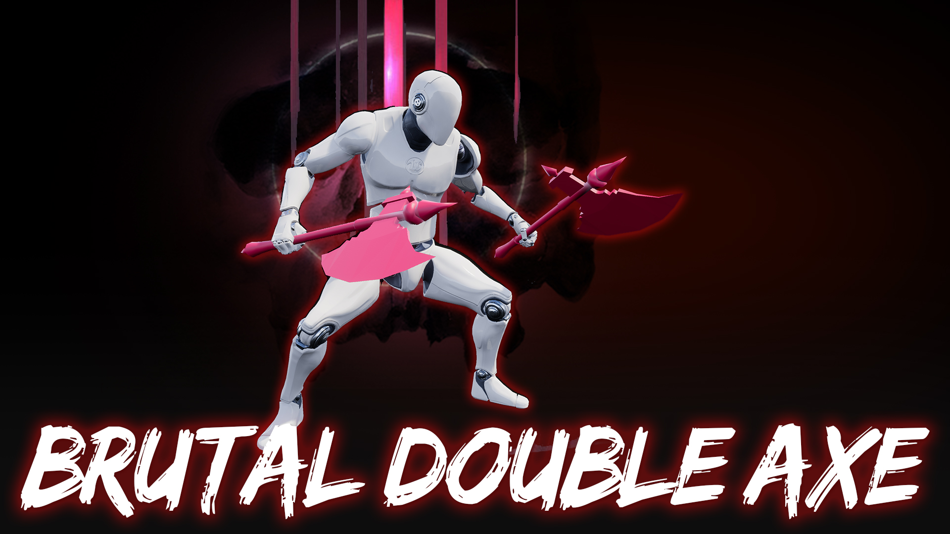 维京双斧狂战士游戏动画重定向 虚幻ue4 Brutal Double axe Set