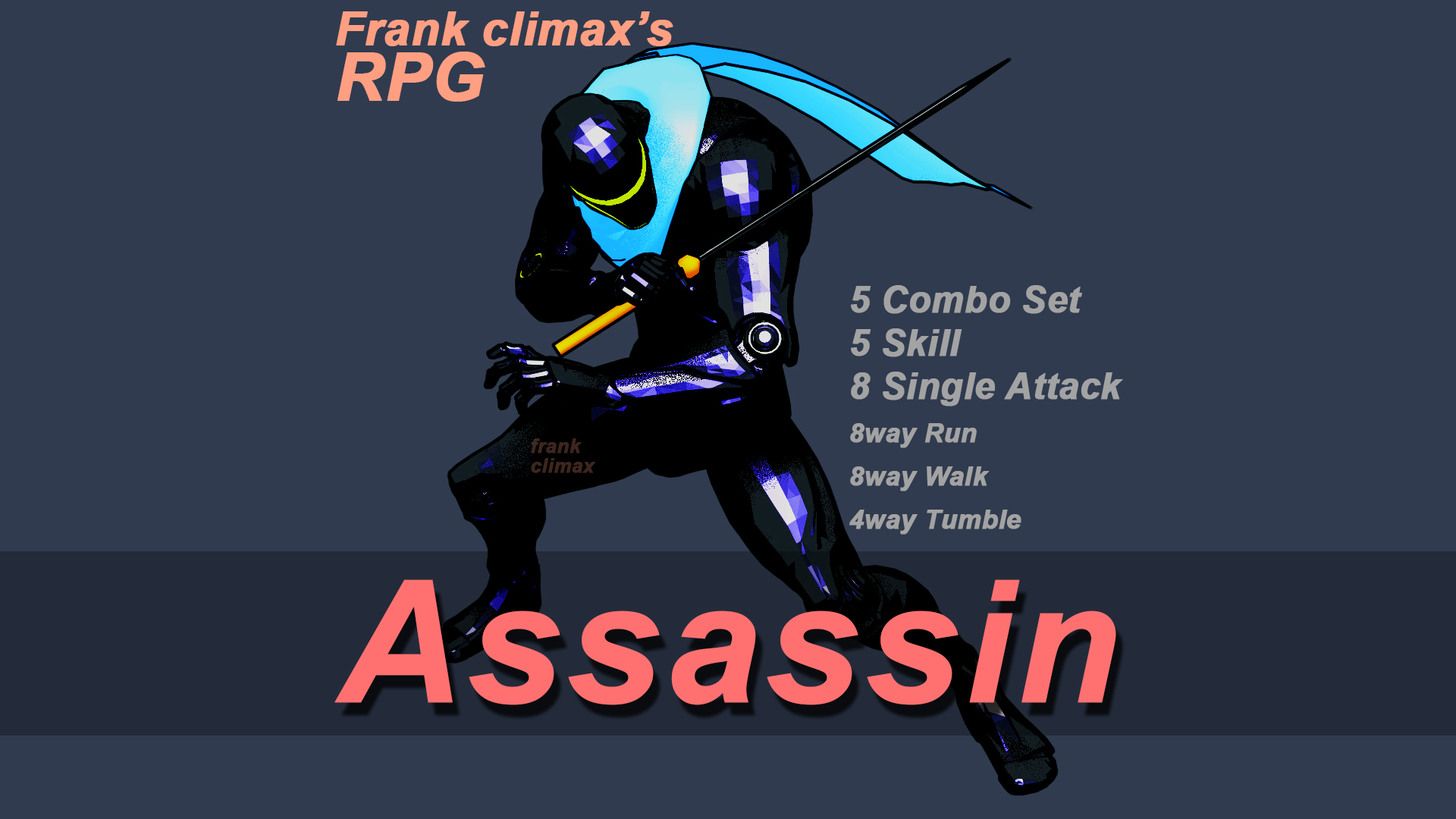 Frank Assassin Ninja 虚幻4 UE4 弗兰克 刺客 忍者 动画 动作包