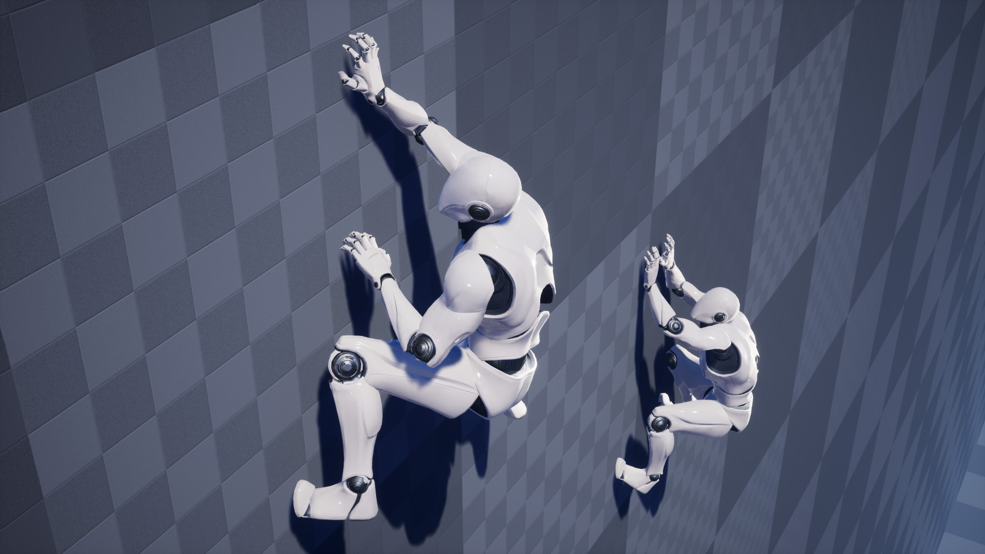 攀岩爬山八向跳跃动画重定向 虚幻4 ue4 Climbing Animation Set插图5