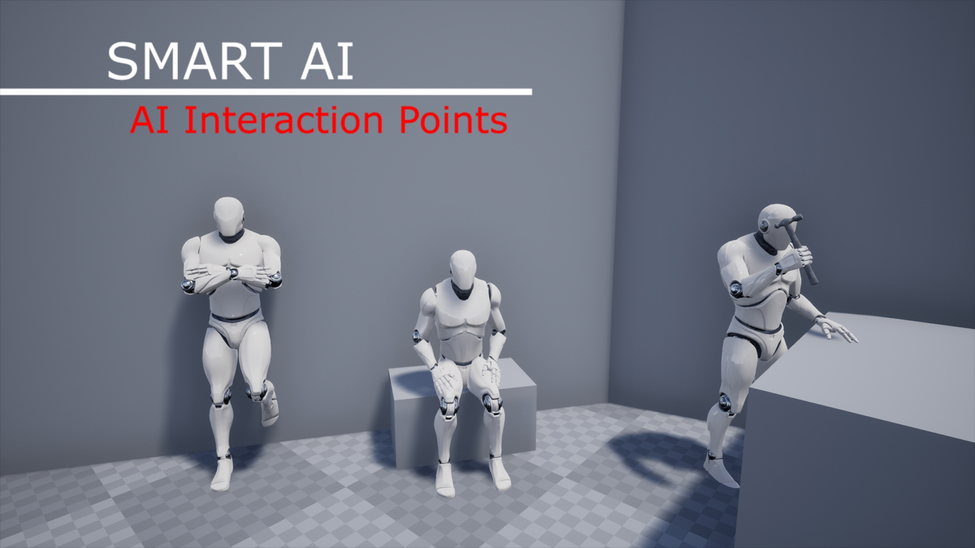 人工智能僵尸NPC监控动物行为蓝图  虚幻4 UE4 Smart AI 425到427插图2