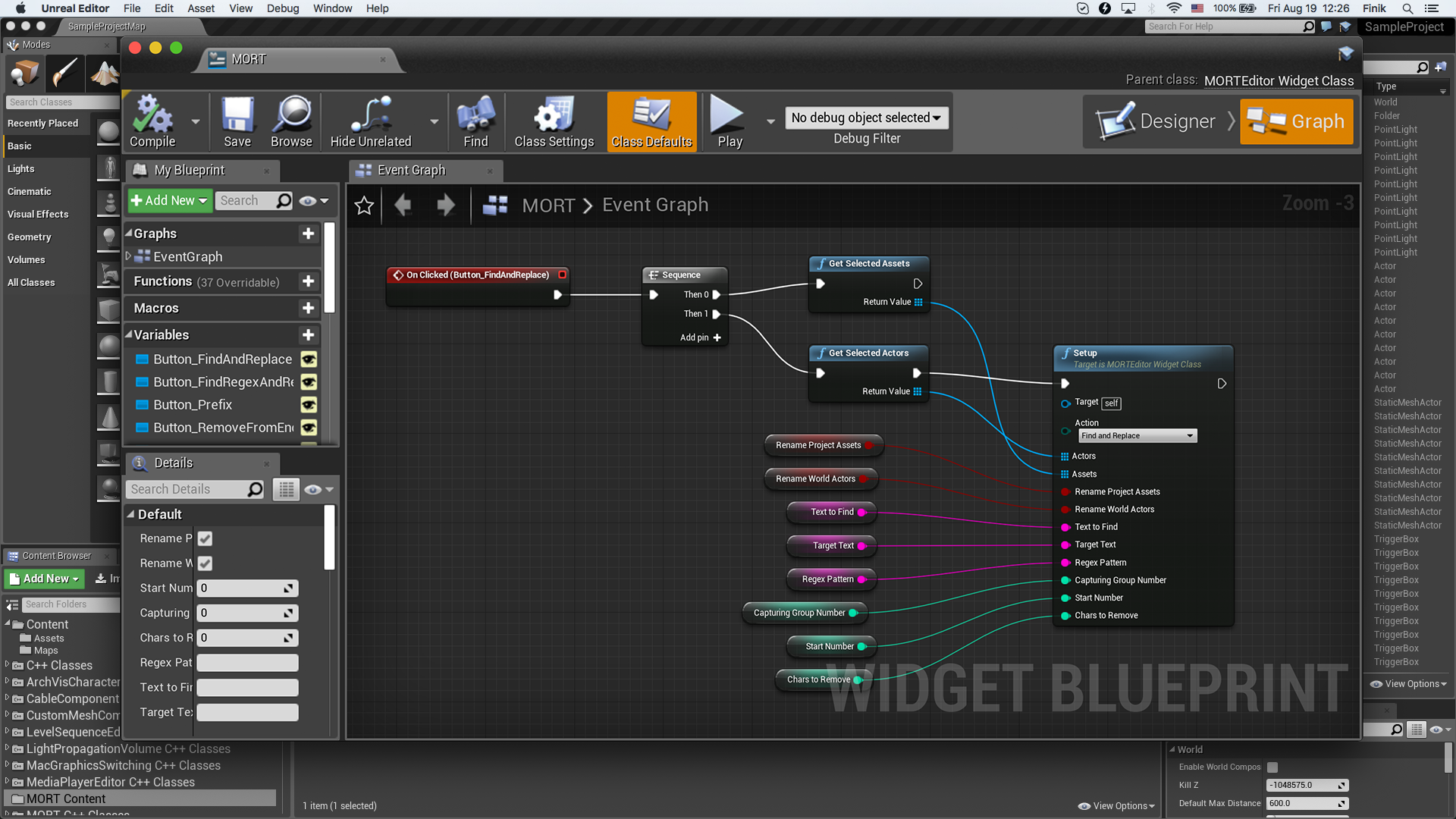 文件 重命名 插件 虚幻4 UE4 Multi Objects Renaming Tool 421插图3