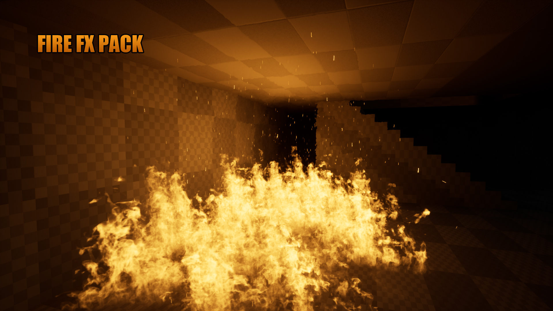 Realistic Fire FX Pack 虚幻4 UE4 真实 火焰 粒子 特效插图3