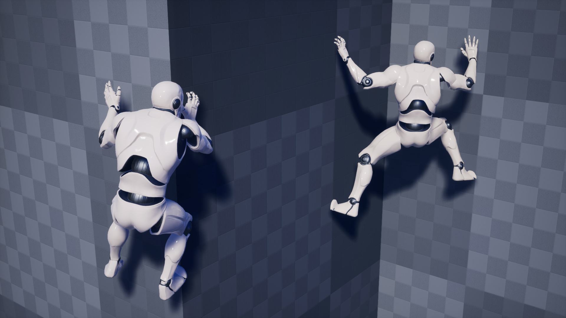 攀岩爬山八向跳跃动画重定向 虚幻4 ue4 Climbing Animation Set插图3