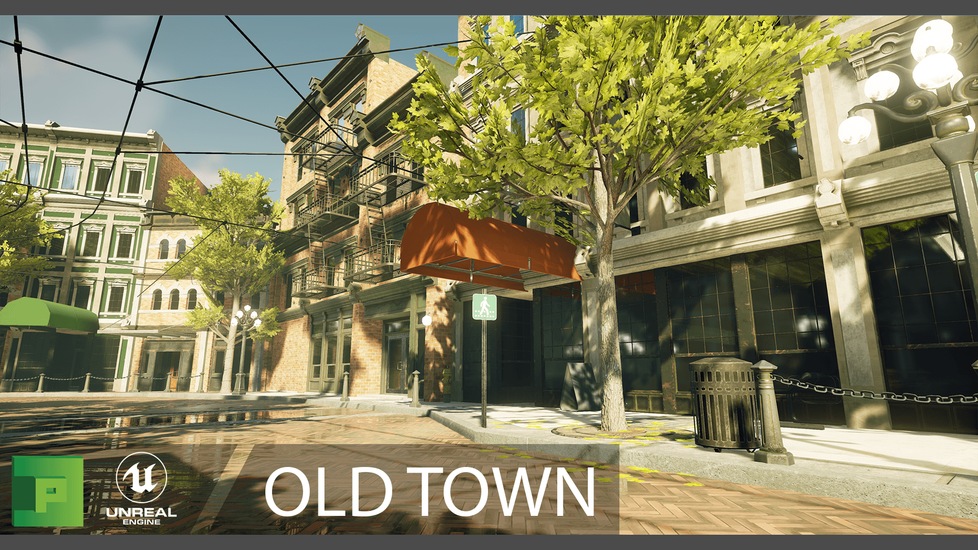 Old Town 虚幻4 UE4 美国 老城区 春夏秋冬 场景插图1