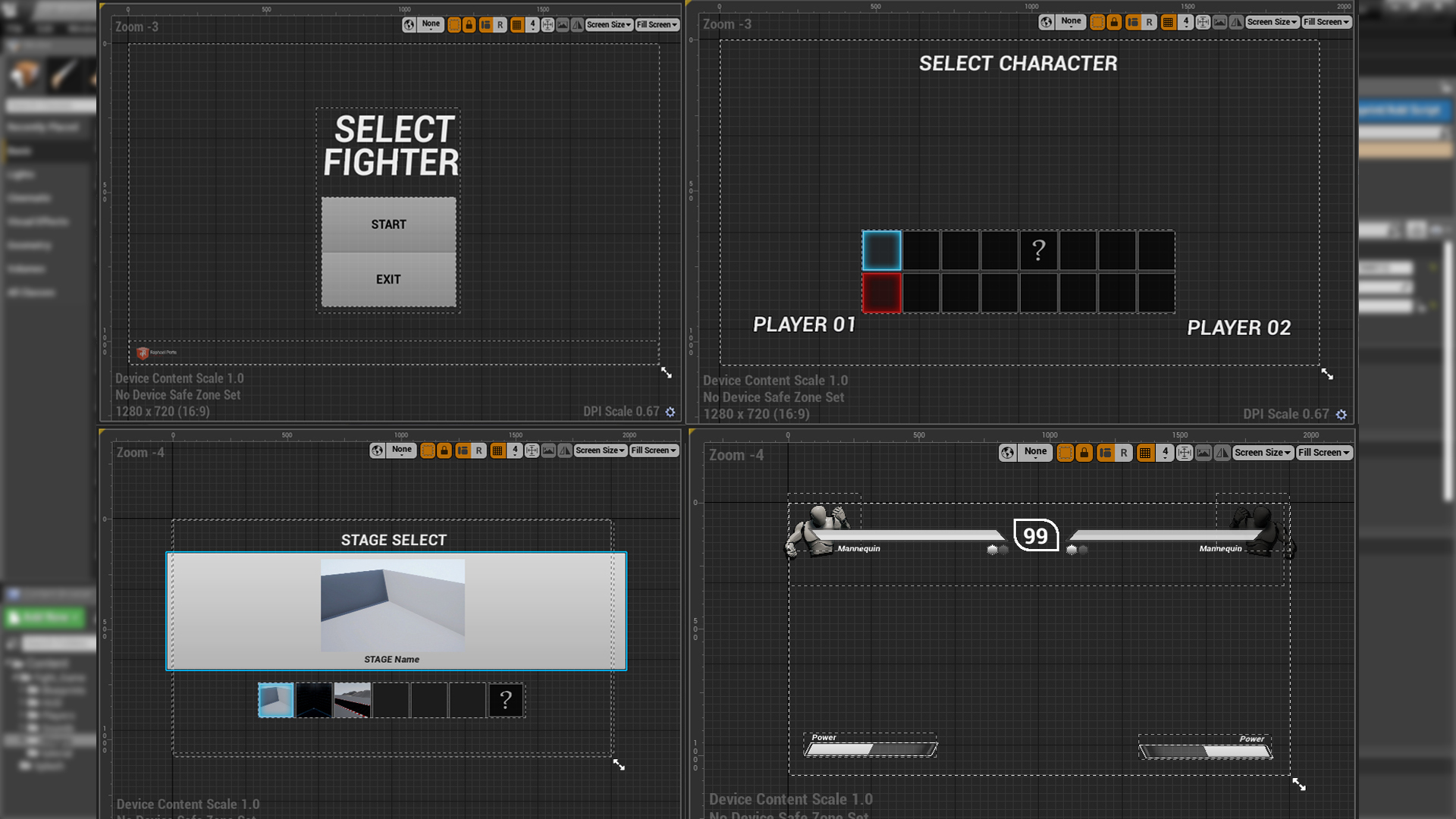 Fight Game Select 虚幻4 UE4 格斗 对战 游戏 角色 选择 蓝图插图1