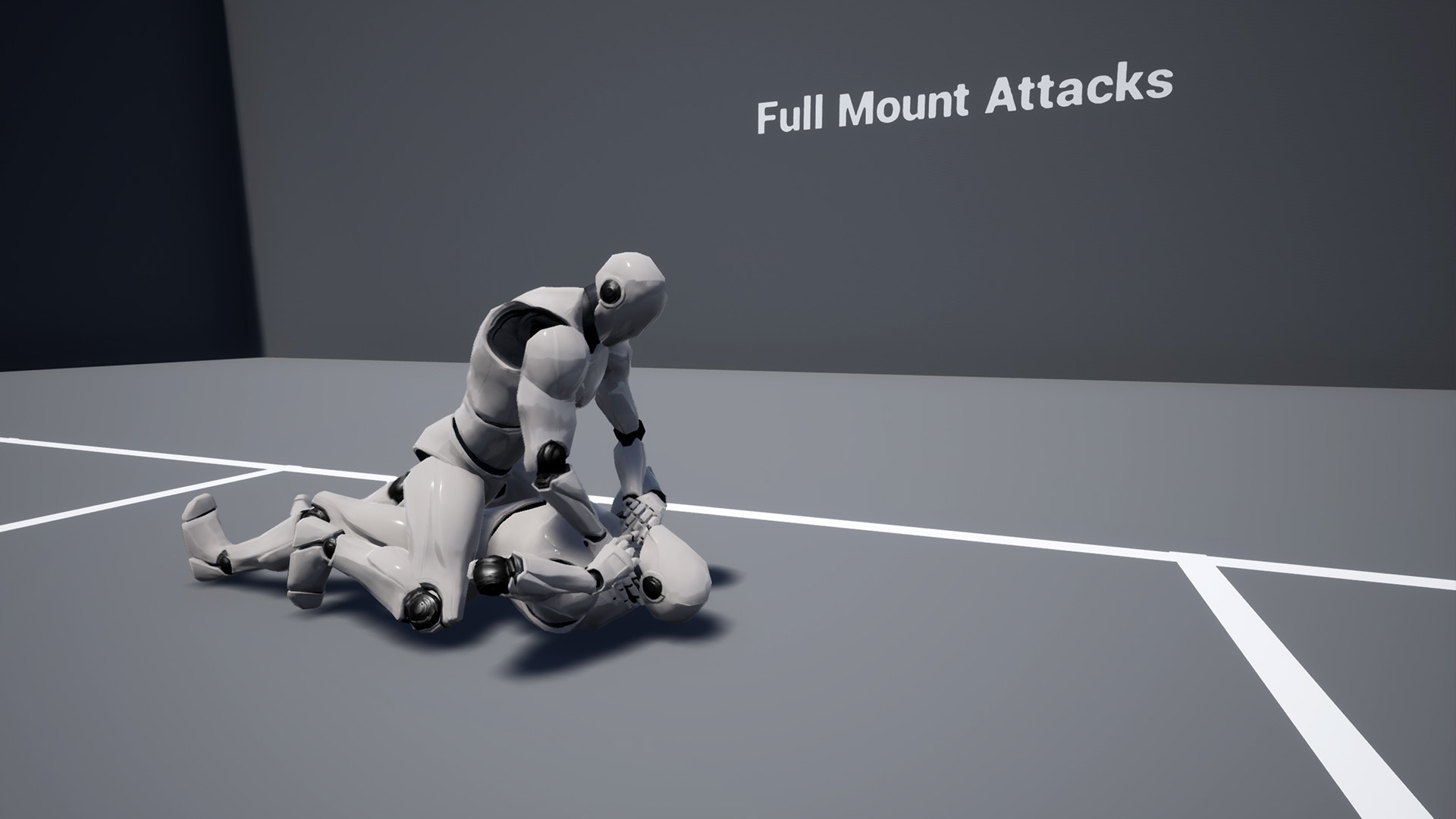骑乘征服摔跤斩杀格斗技游戏动画 虚幻4 ue4 Full Mount Attacks插图2