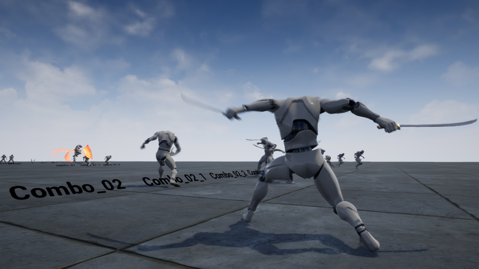 东方双刀流剑士动画 虚幻4 ue4 Orientalism Dual Blade Anim Set插图2