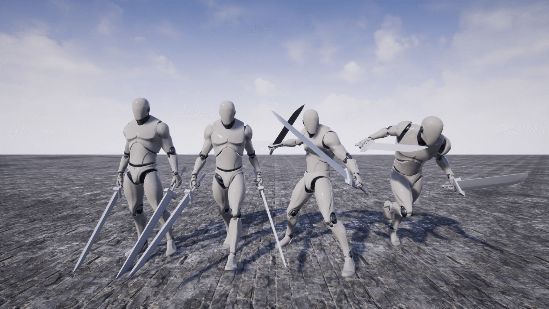 双刀 双手剑 动画 动作 虚幻4 UE4 TwinSword Animset Base插图1