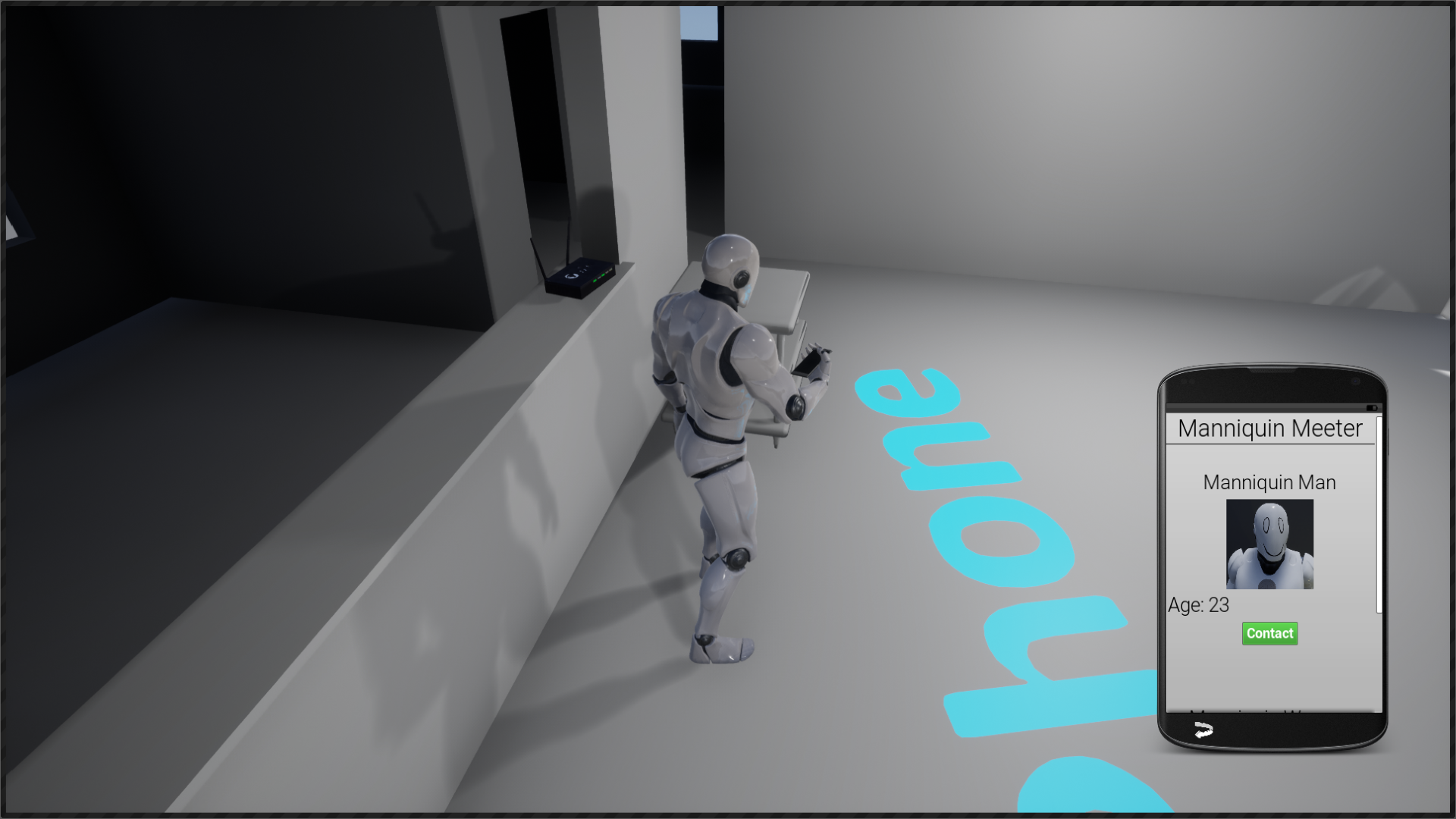游戏内手机聊天打电话手电筒功能 蓝图 虚幻4 ue4 Smart Phone插图3
