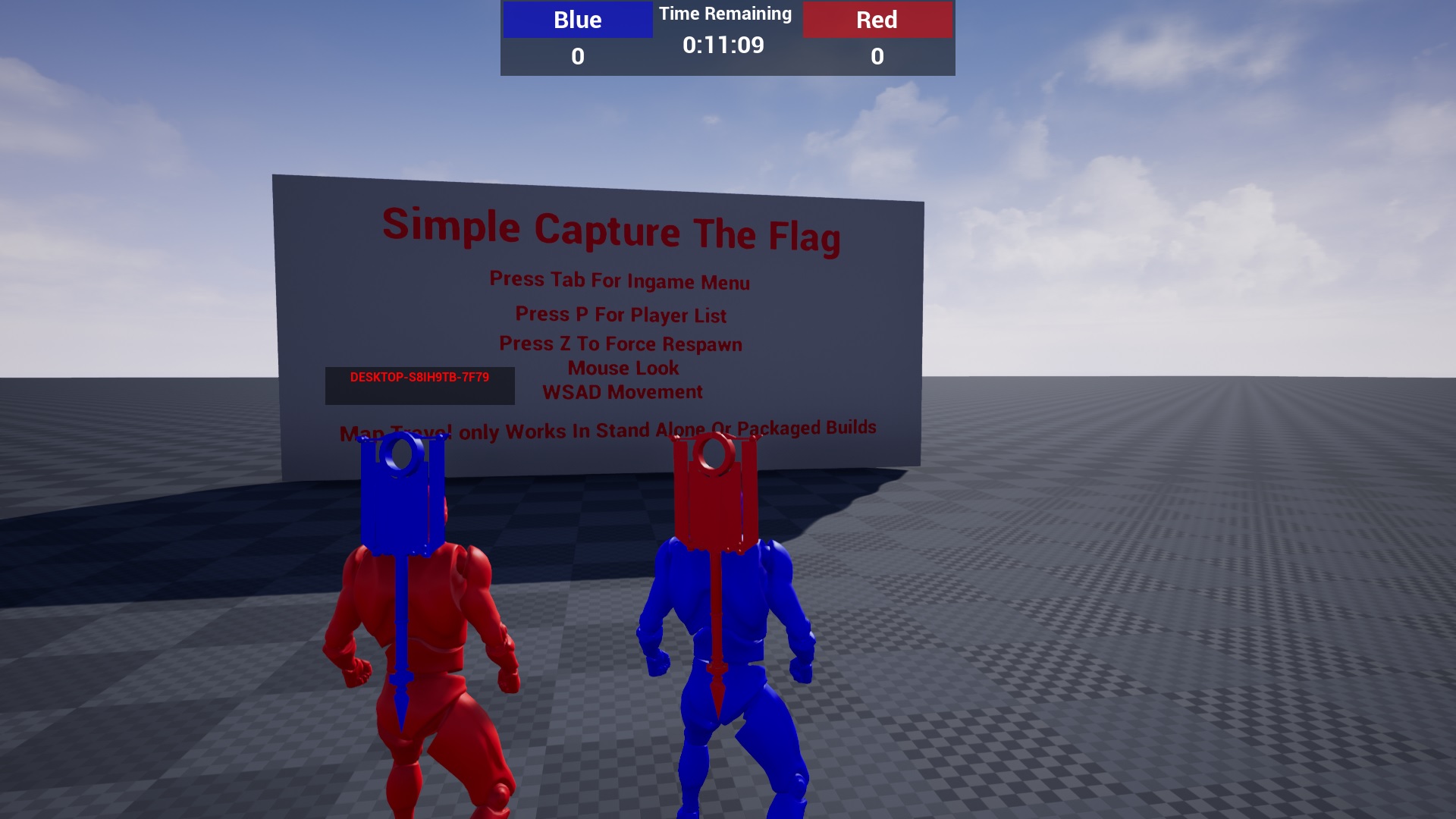 队长 旗帜 蓝图 系统 虚幻4 UE4 Simple Capture The Flag