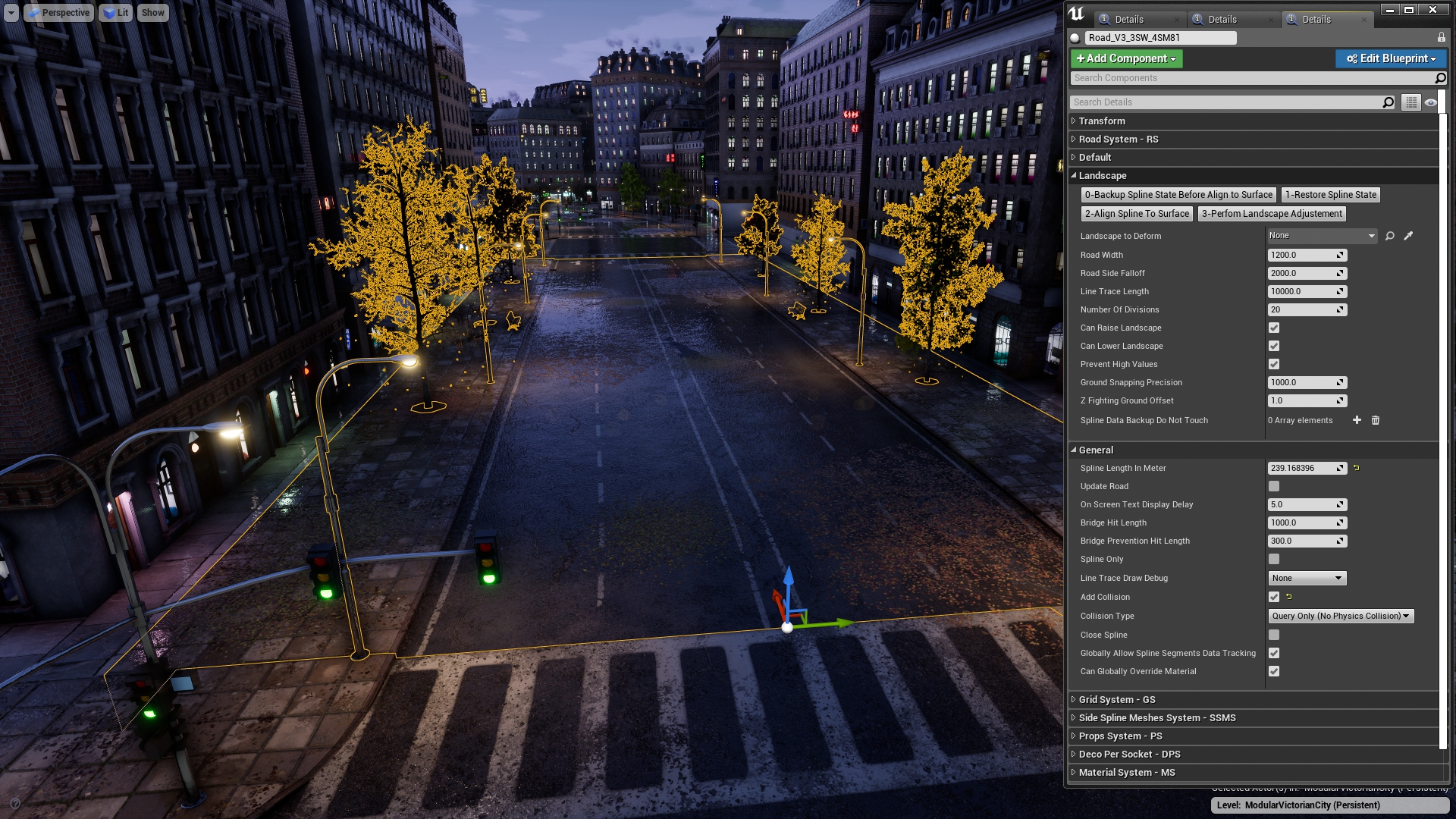 程序化道路创建生成蓝图 虚幻4 ue4 Procedural Road Generator插图1