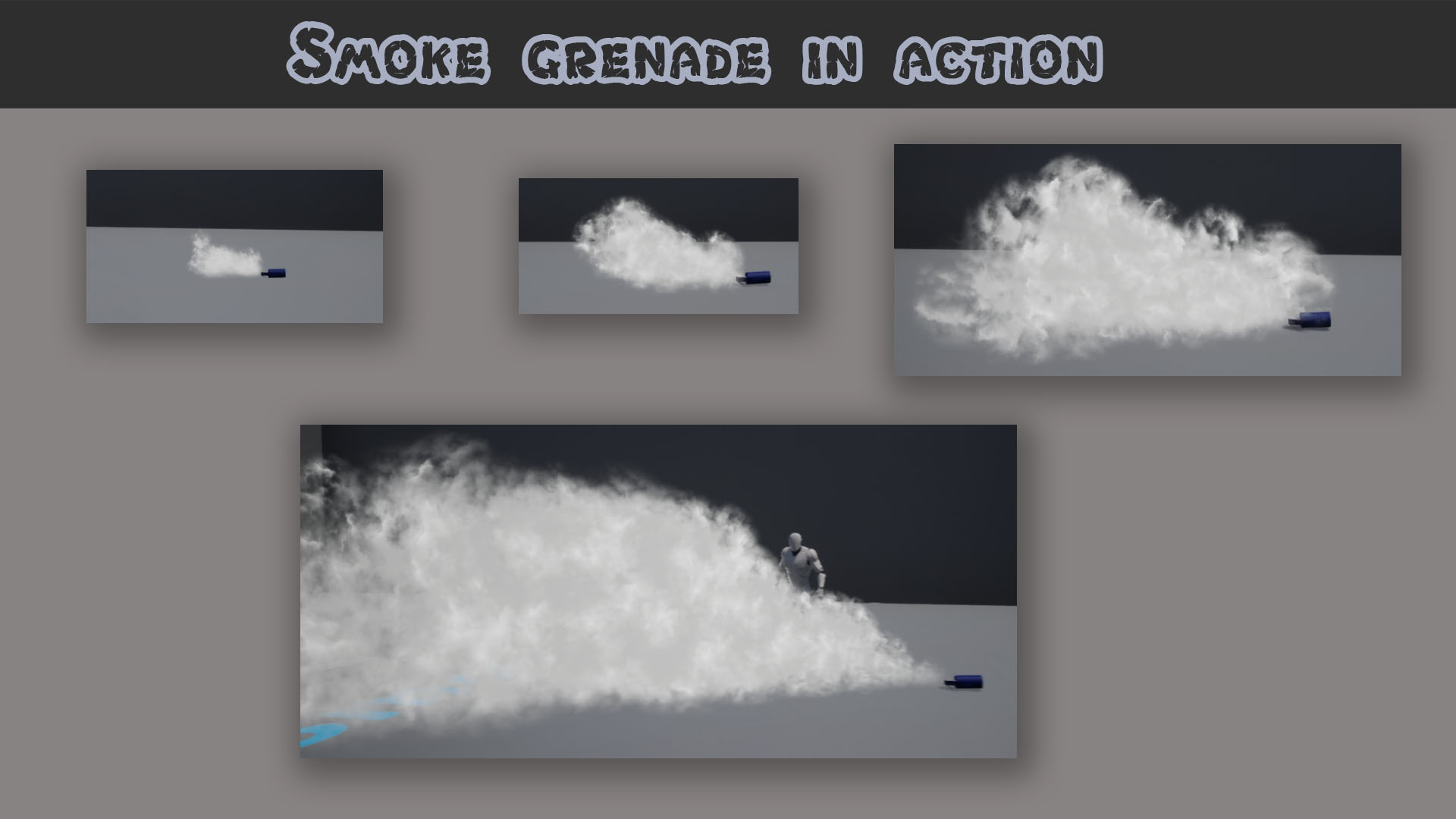 舞台 烟雾 干冰 发射器 蓝图 虚幻4 ue4 Smoke Flash Grenades