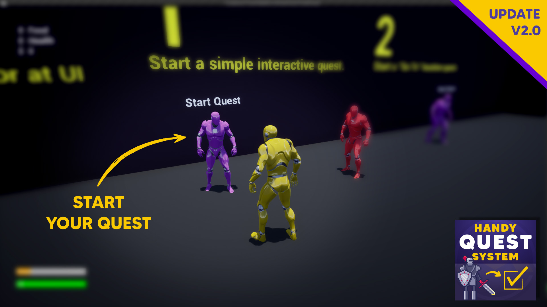 任务目标位置创建系统蓝图 虚幻4 ue4 Handy Quest System 426