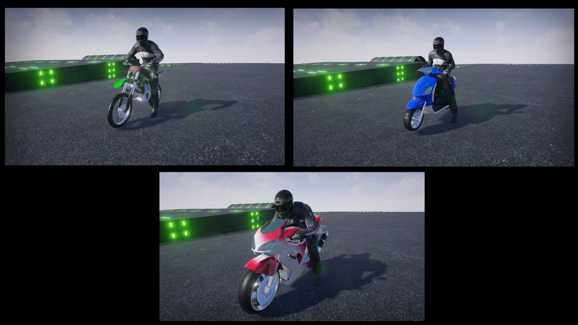 Motorcycles 虚幻4 UE4 电车 摩托 泰国 特技 驾驶 蓝图插图2