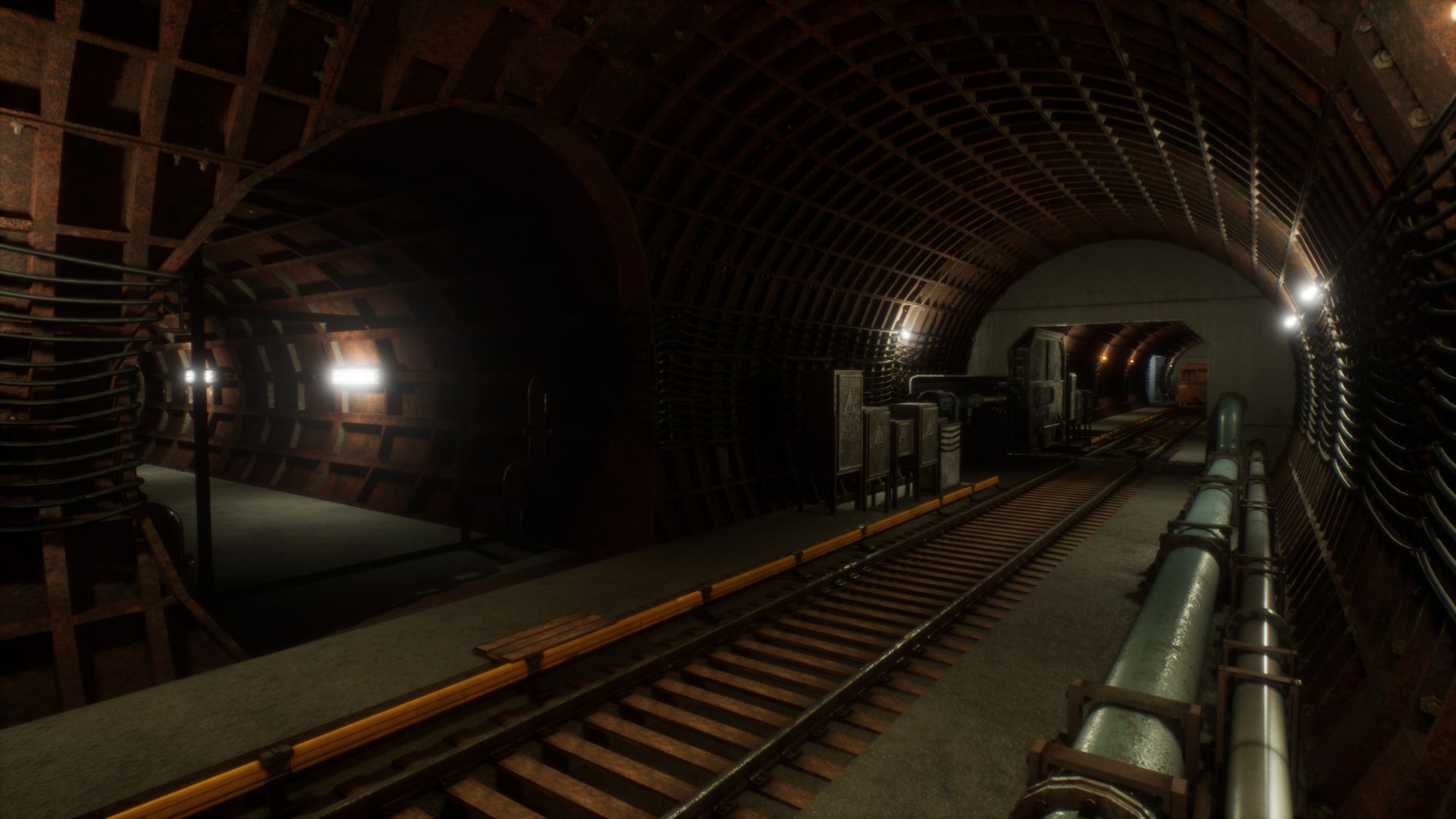 Modular Subway Tunnels 虚幻4 UE4 模块化 地铁 隧道 场景