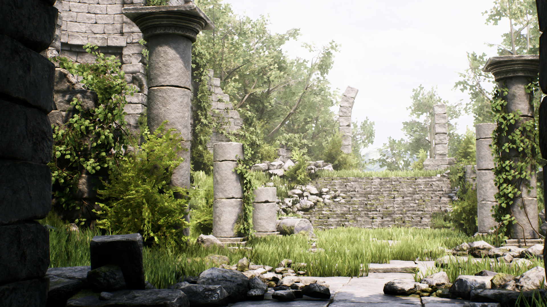 高质量 遗迹 废墟 石柱 残骸 环境 虚幻4 ue4 Ancient Ruins Pack