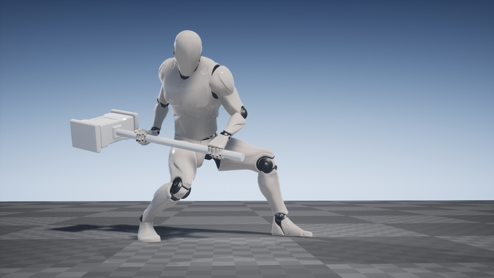 大锤战士力士游戏动画重定向 虚幻4 ue4 Hammer Animation Set插图3