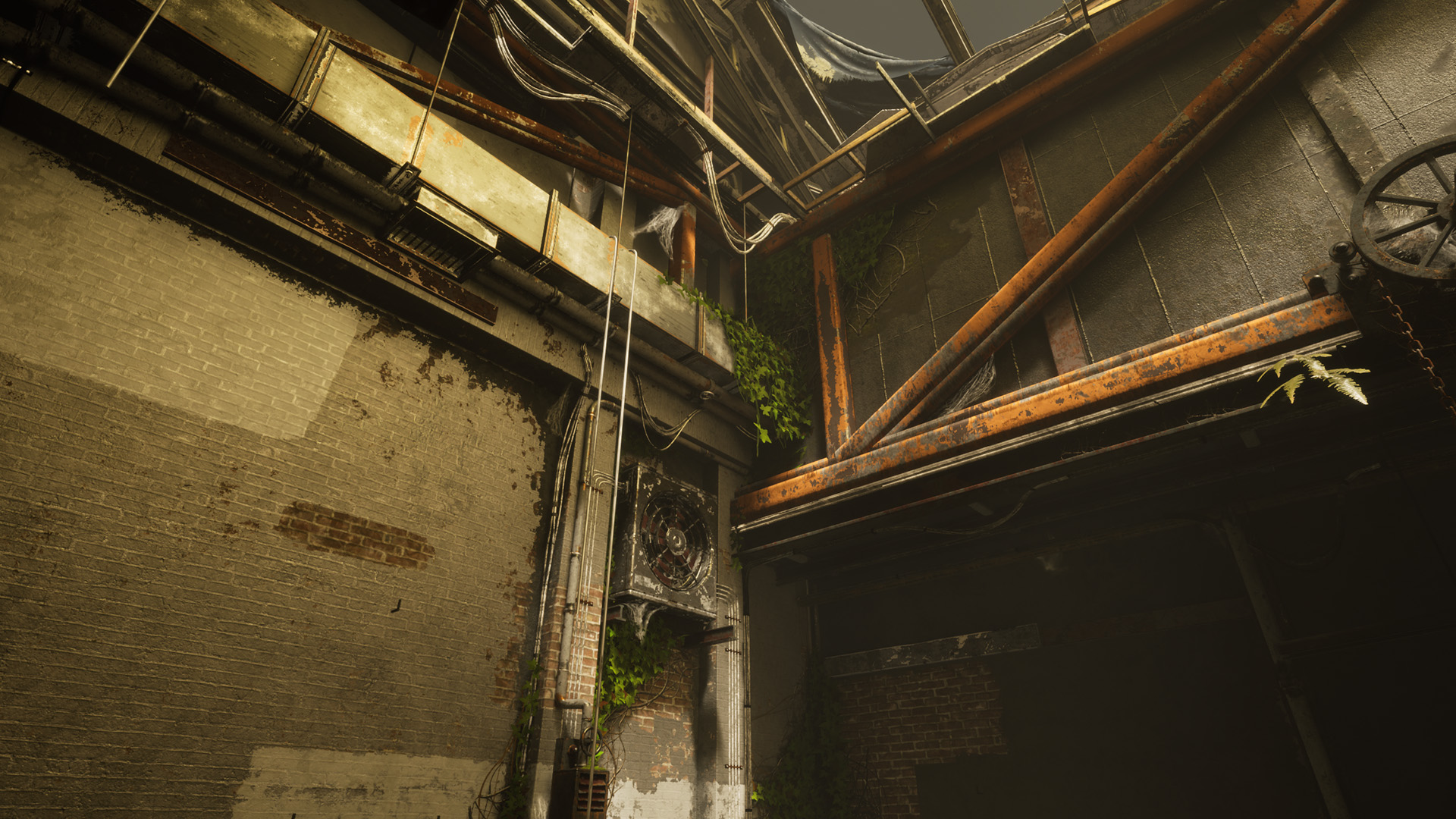 废弃 工厂 藤曼 场景 虚幻4 UE4 Abandoned Factory插图2